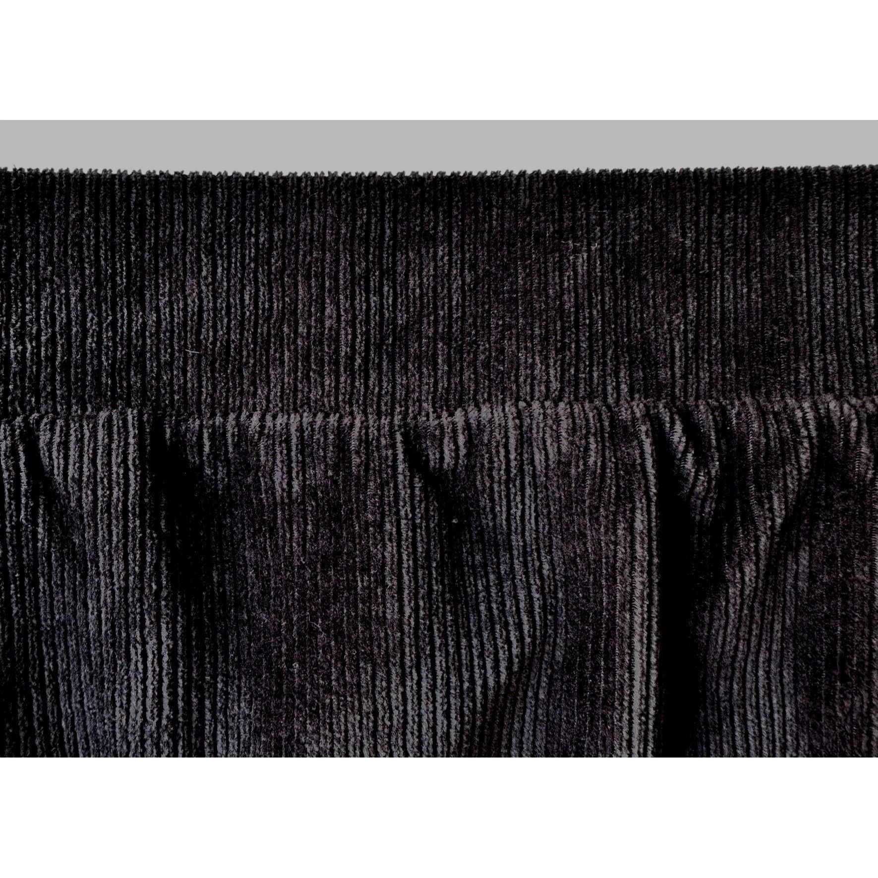 Lands' End Lands End Black Corduroy Skirt Medium 10-12 Elastic Stretch Size 33" - 7 Thumbnail