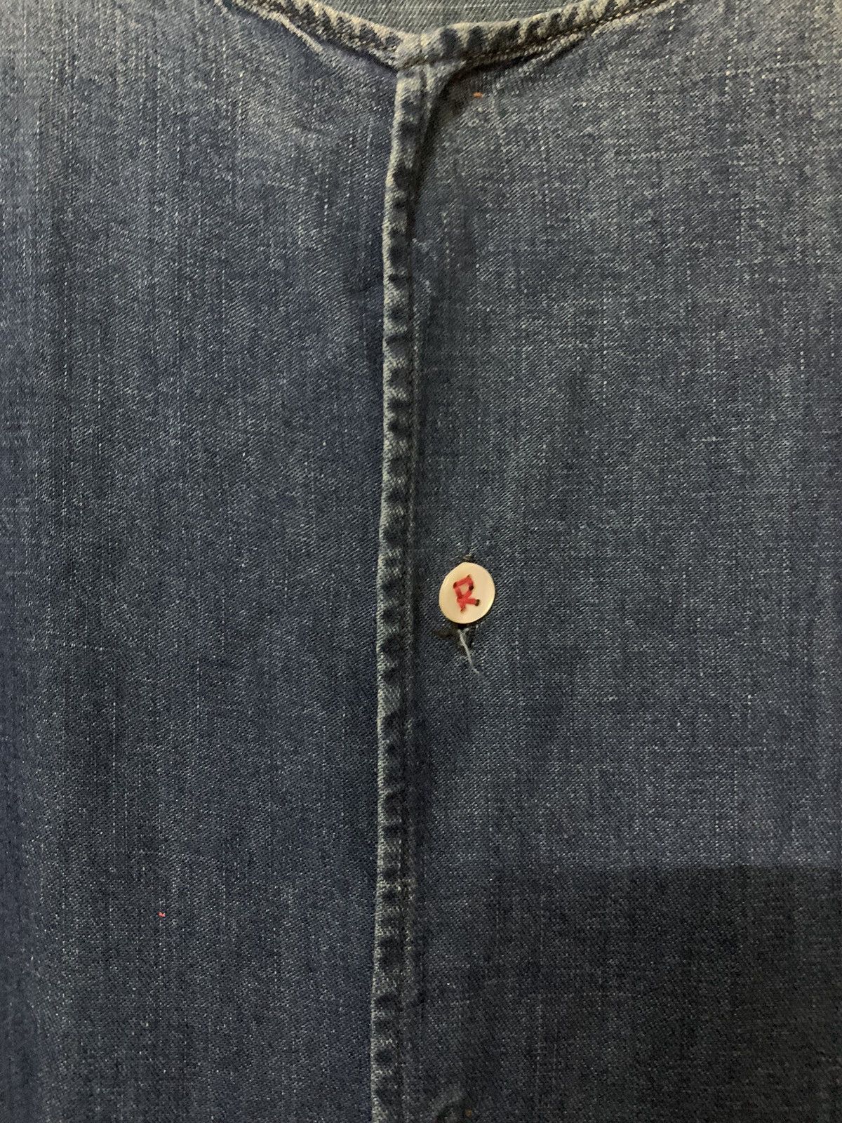 45rpm × Indigo 💥Vtg 45rpm Indigo Blue Dress Shirt Size M / US 6-8 / IT 42-44 - 6 Thumbnail