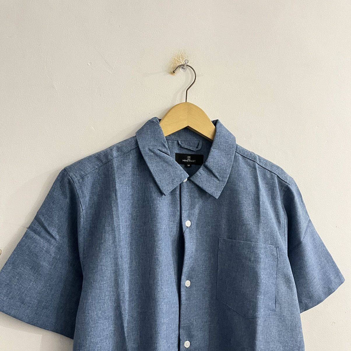 Issey Miyake Mono Mart - Basic Blue Button Up Shirt Size US M / EU 48-50 / 2 - 3 Thumbnail