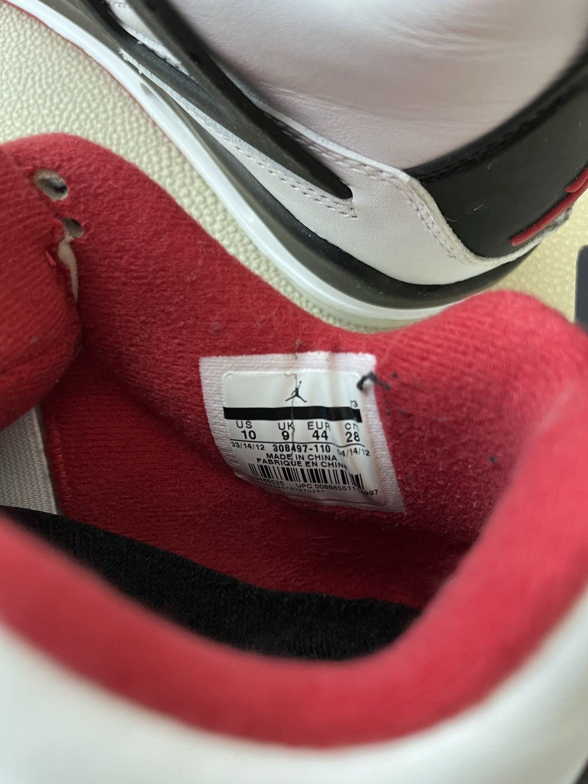 Jordan Brand Air Jordan 4 Retro OG 'Fire Red' 2020 Size US 10 / EU 43 - 8 Thumbnail