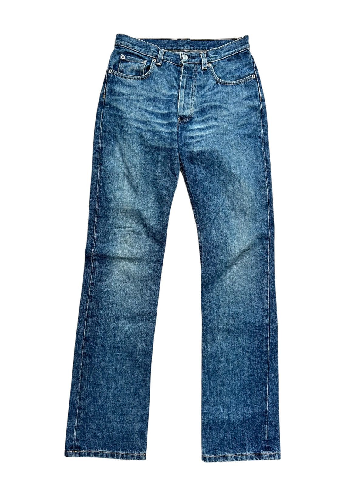 Helmut Lang Helmut Lang Italian Cut Denim – Rare Vintage Dark Wash Size US 26 / EU 42 - 2 Thumbnail