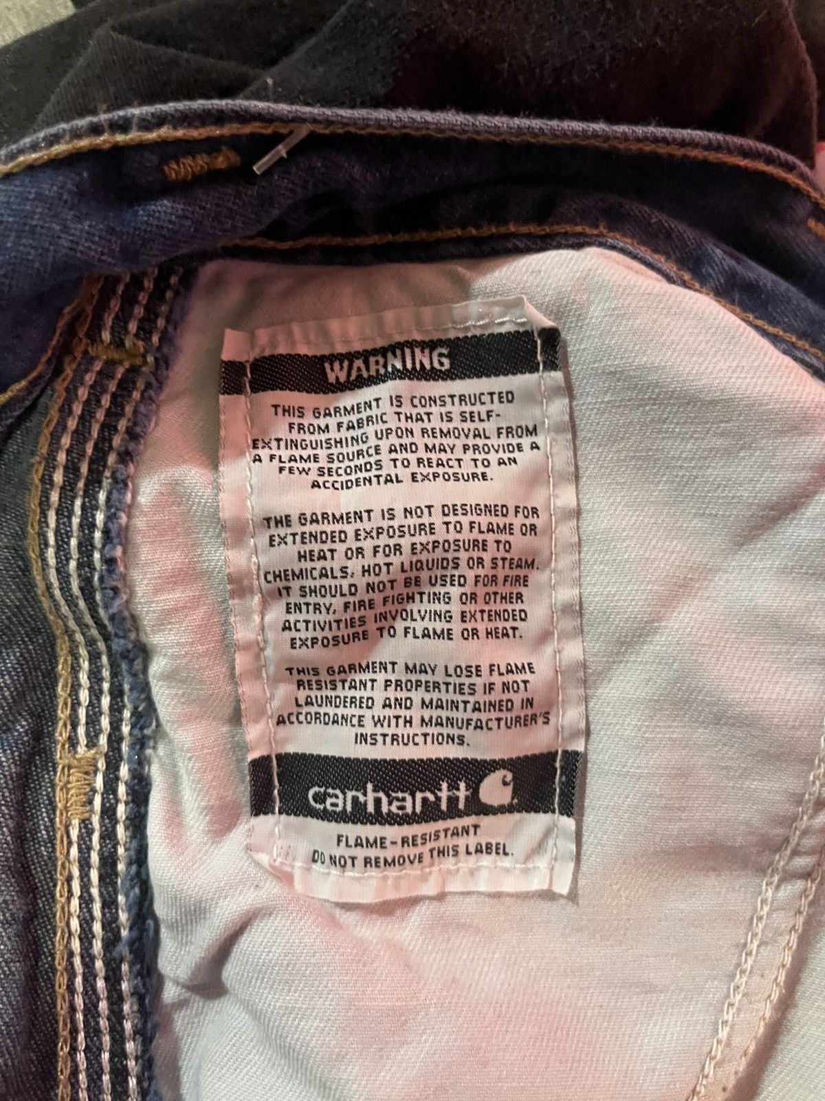 Carhartt × Vintage Carhartt fire resistant jeans Size US 36 / EU 52 - 7 Thumbnail