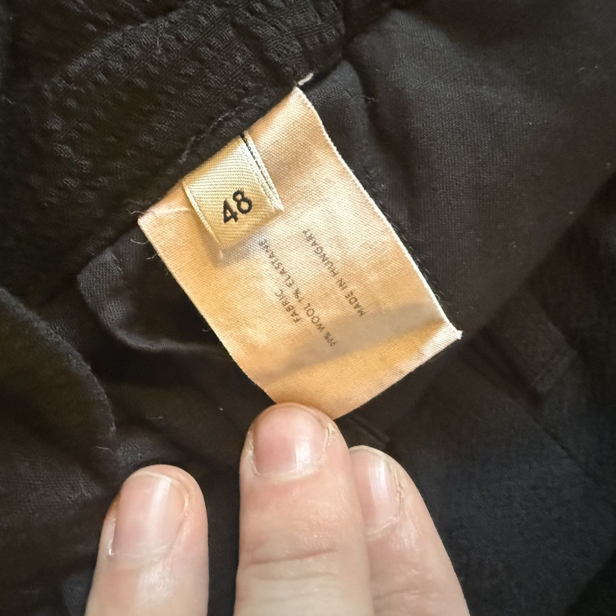 Lemaire Lemaire Seersucker Elasticated Pleated Trouser Size US 34 / EU 50 - 4 Thumbnail