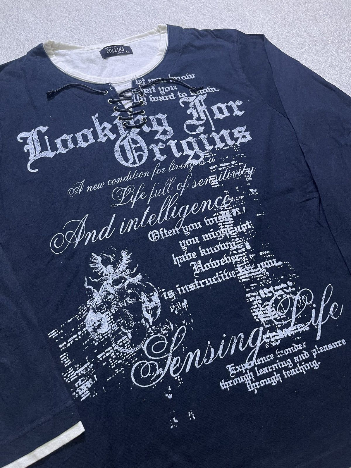 Japanese Brand Y2K COLLINS long sleeve tshirt Size US M / EU 48-50 / 2 - 3 Thumbnail
