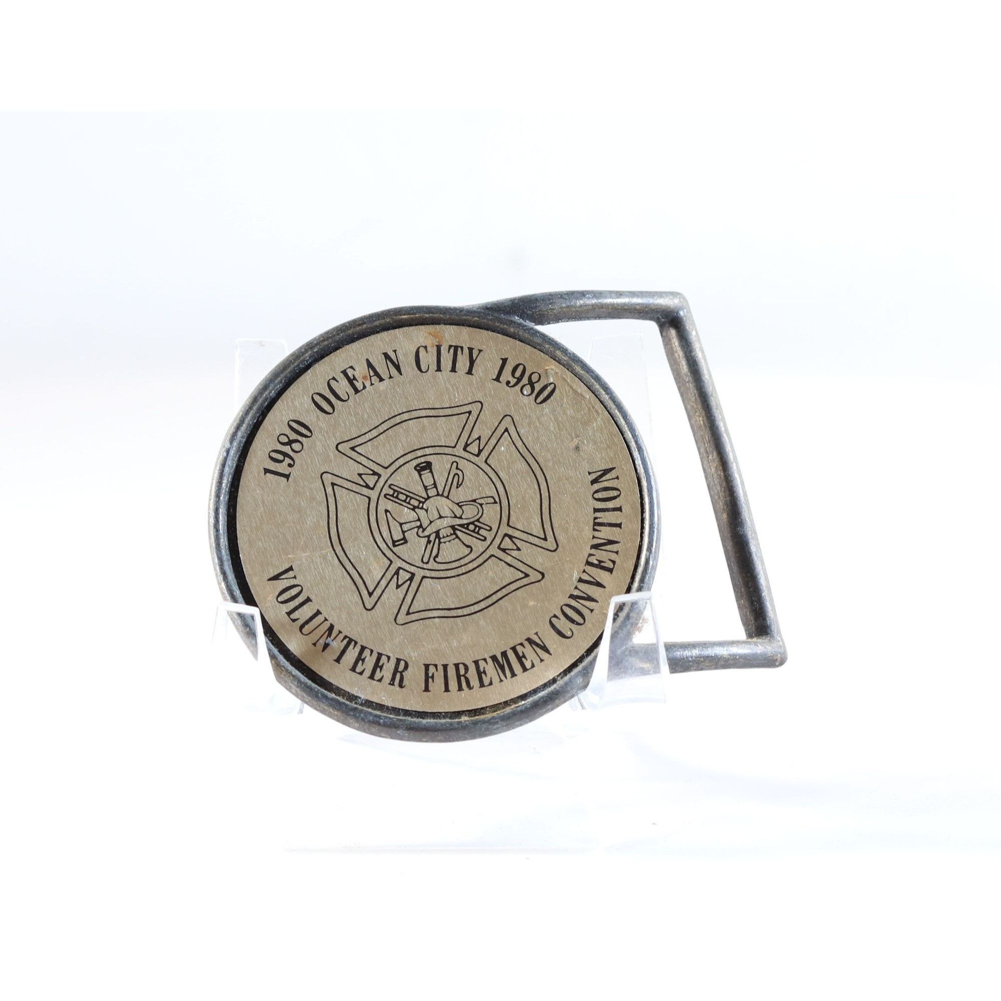 Vintage Belt Buckle Ocean City Volunteer Firemen Convention Vintage Size ONE SIZE - 2 Thumbnail