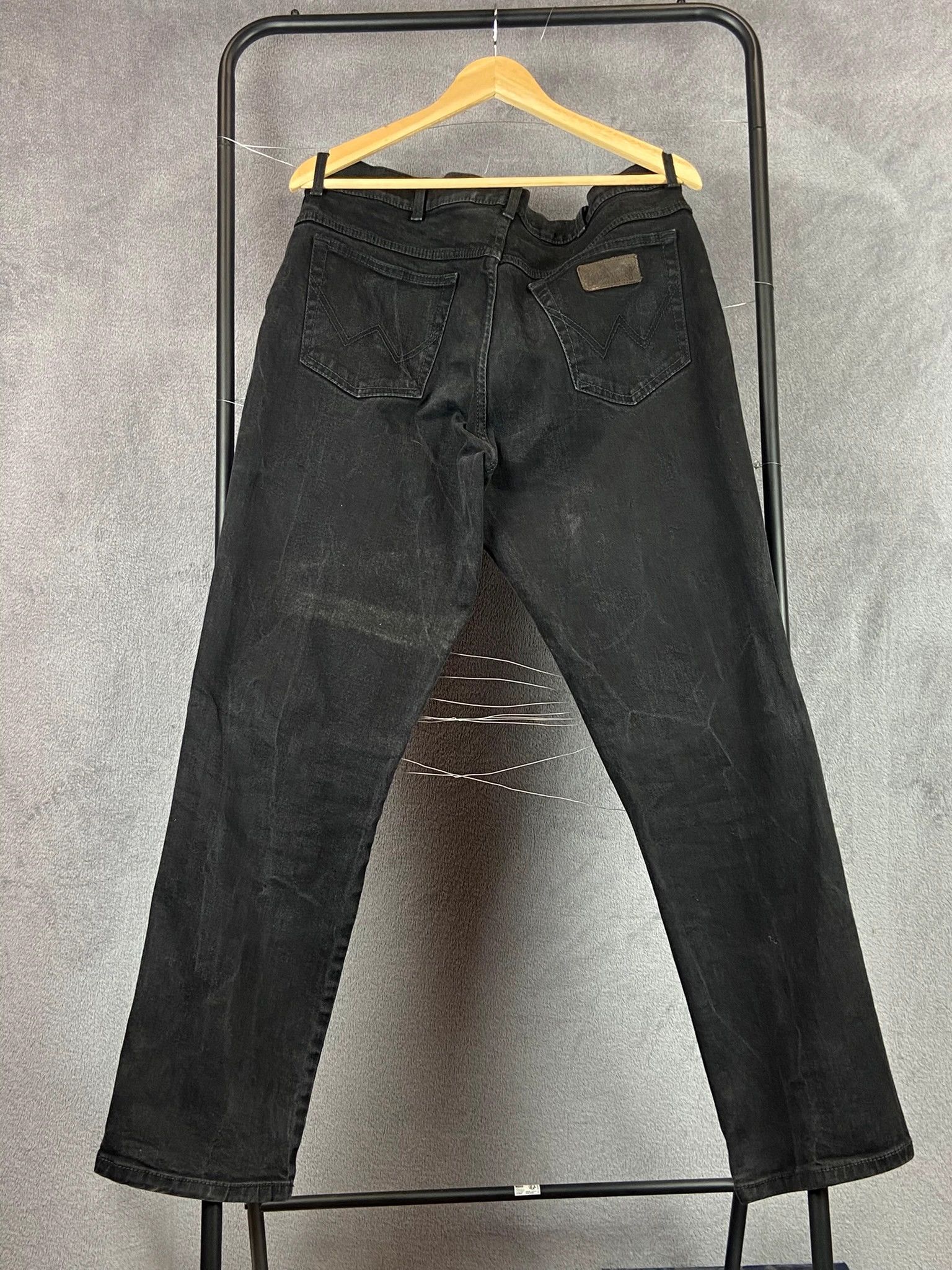 Wrangler Wrangler spodnie czarne jeans denim Size US 33 - 5 Thumbnail
