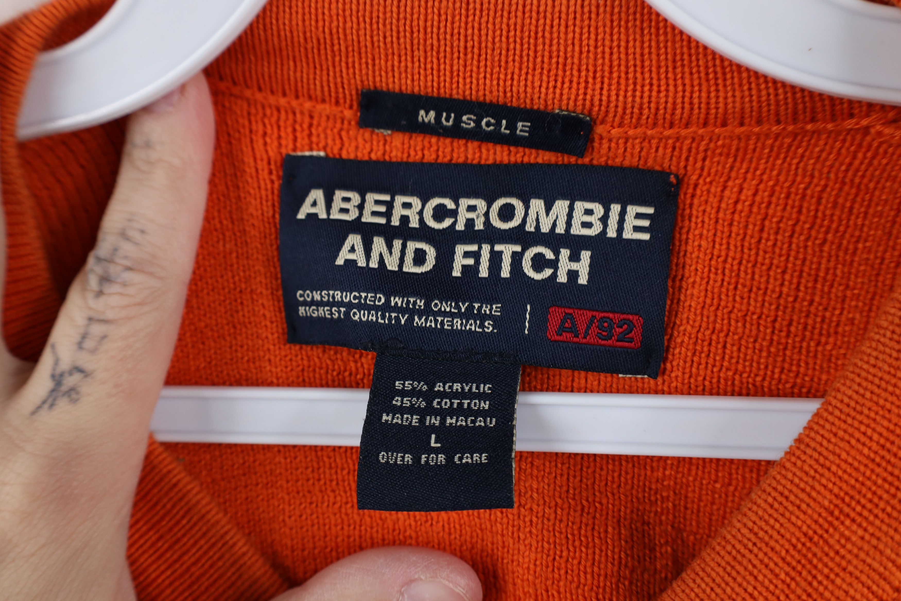 Abercrombie & Fitch Vintage 90s Y2K Abercrombie & Fitch Heavyweight Knit Sweater Size US L / EU 52-54 / 3 - 4 Thumbnail