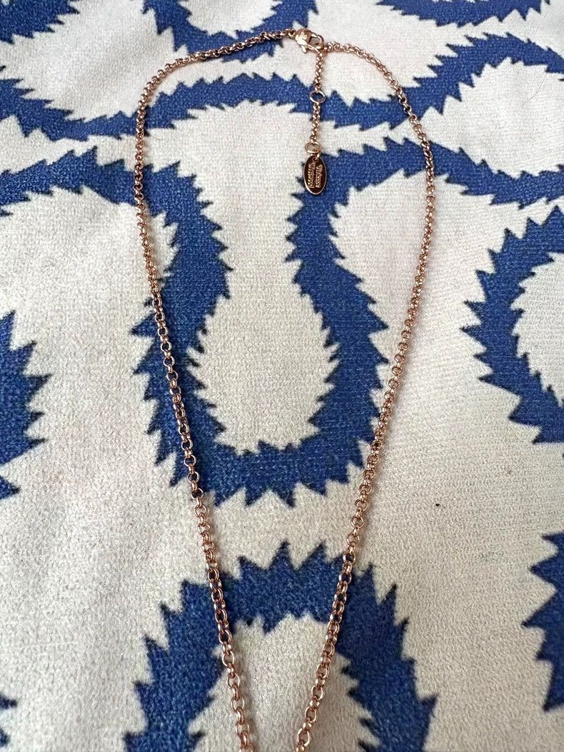 Vivienne Westwood Vivienne Westwood Rose Gold Flat Saturn Necklace Size ONE SIZE - 5 Thumbnail