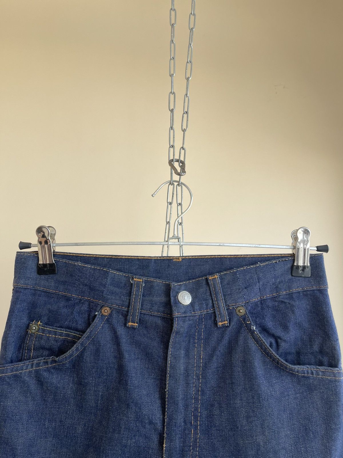 Levi's 6037 Big E Tab Talon Zip Fly Straight Fit Denim Jeans 60s Size 26" / US 2 / IT 38 - 3 Thumbnail