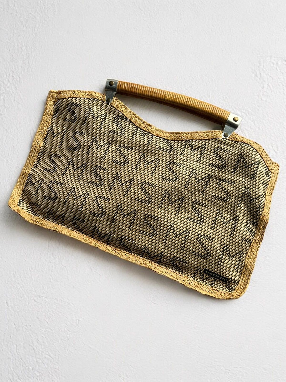 Designer × Miss Sixty Offer!🫵🏻 MISS SIXTY NATURAL KNITTED BAG BAMBOO DESIGNER Y2K Size ONE SIZE - 1 Thumbnail