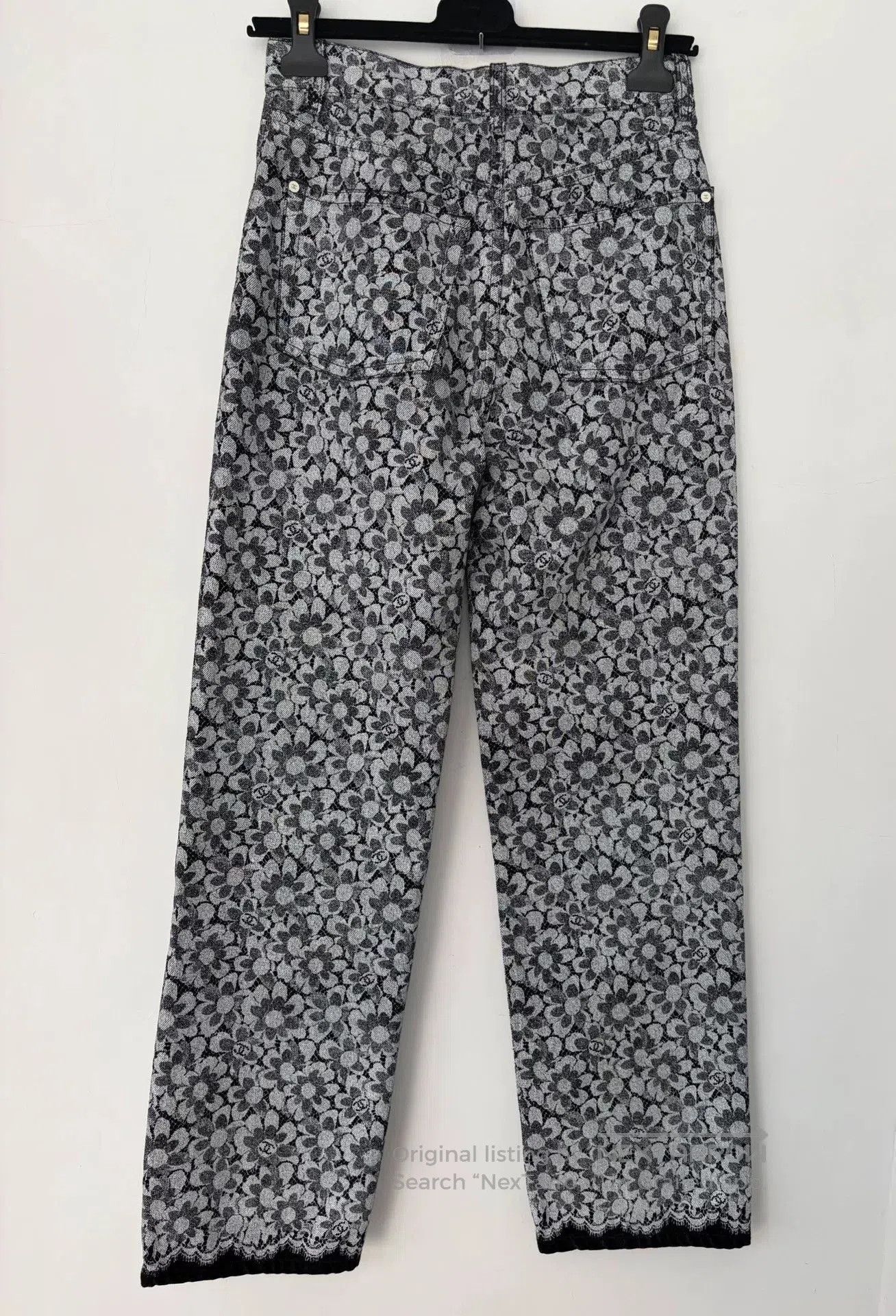 Chanel Chanel Floral Print Denim Jeans. Size US 34 / EU 50 - 2 Thumbnail