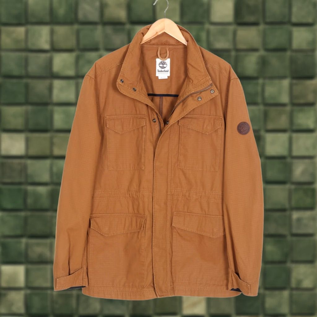 Timberland TIMBERLAND Field Jacket Men 2XL Hooded Ripstop Brown Jacket Mens Field Jacket Modern 90s Style Size US XXL / EU 58 / 5 - 1 Thumbnail