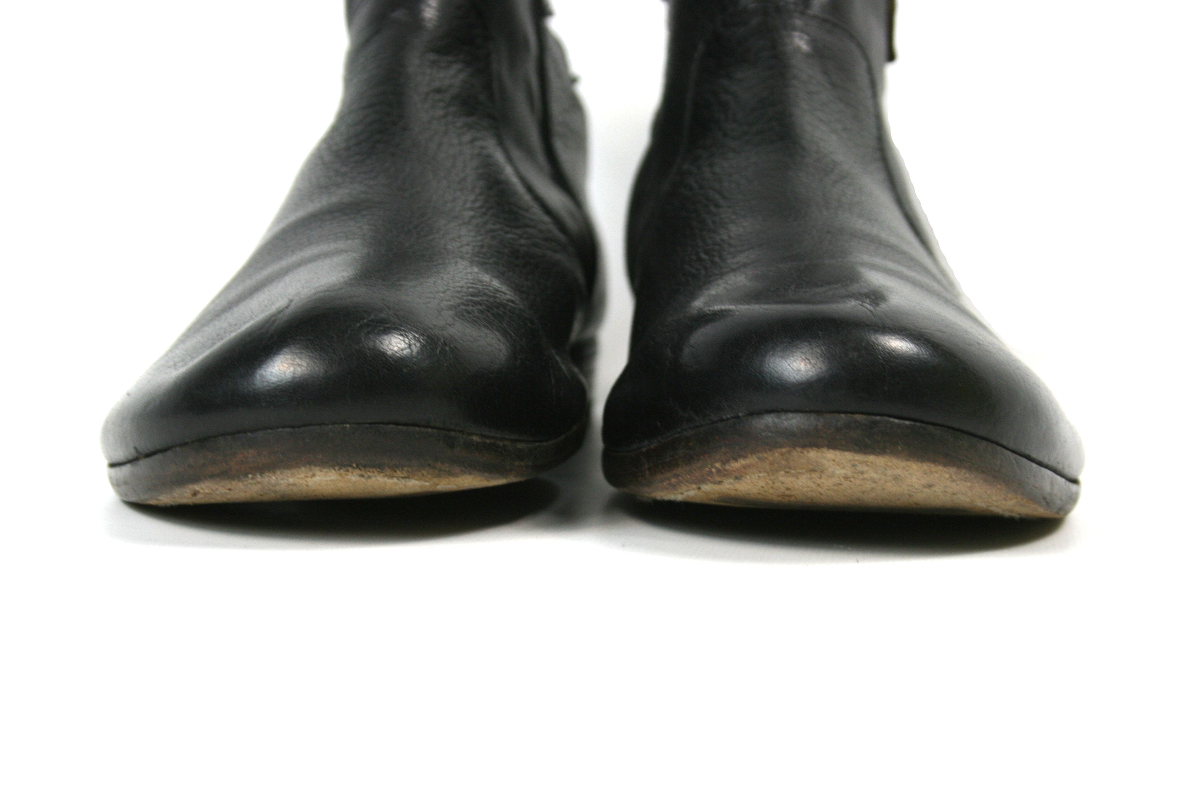 MoMA Avant Garde Biker Leather Boots Size US 9 / EU 42 - 4 Thumbnail