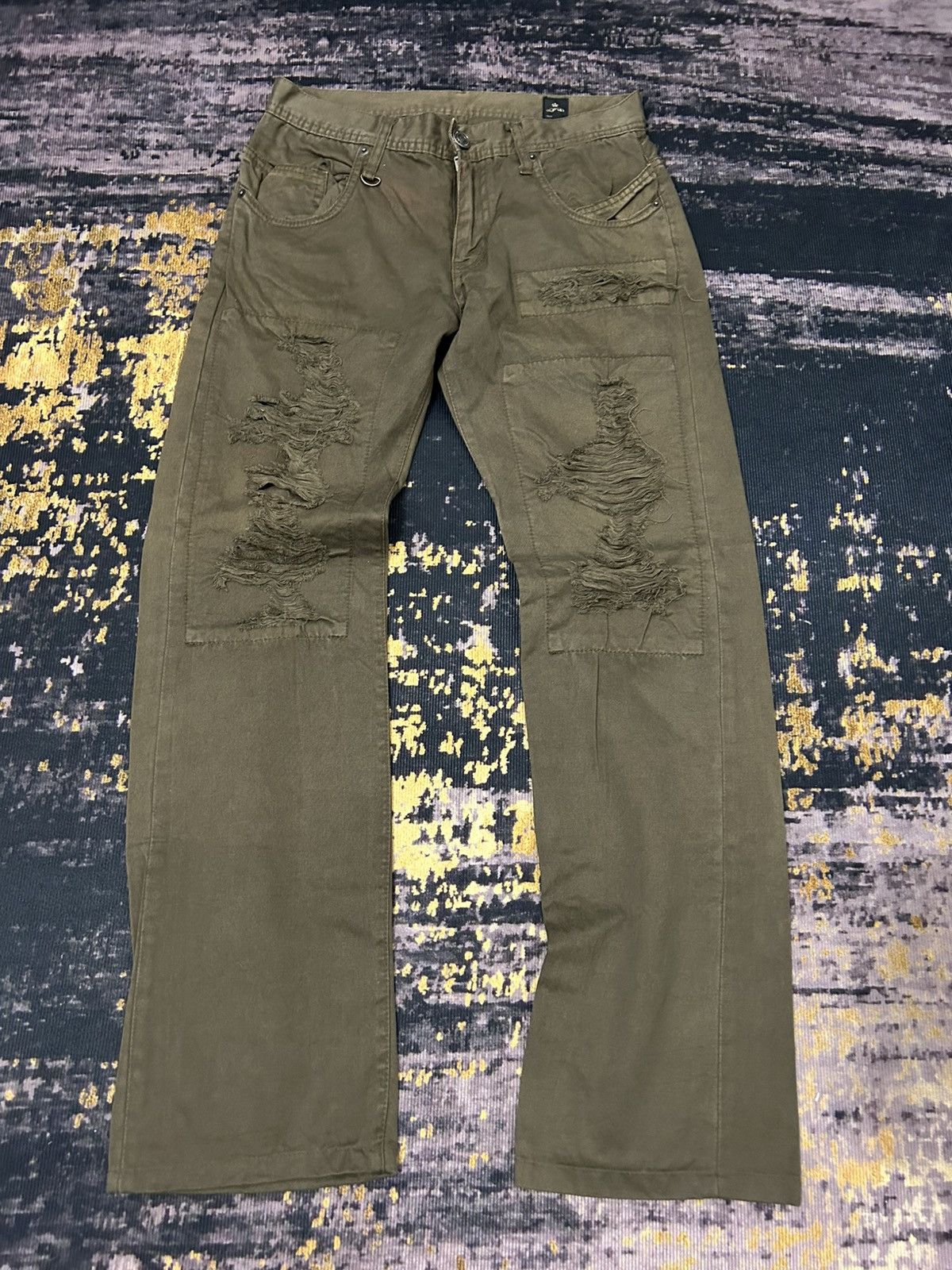 Japanese Brand 🔥🇯🇵 Semantic Design Rippet Buckle Back Pans Size US 29 - 3 Thumbnail
