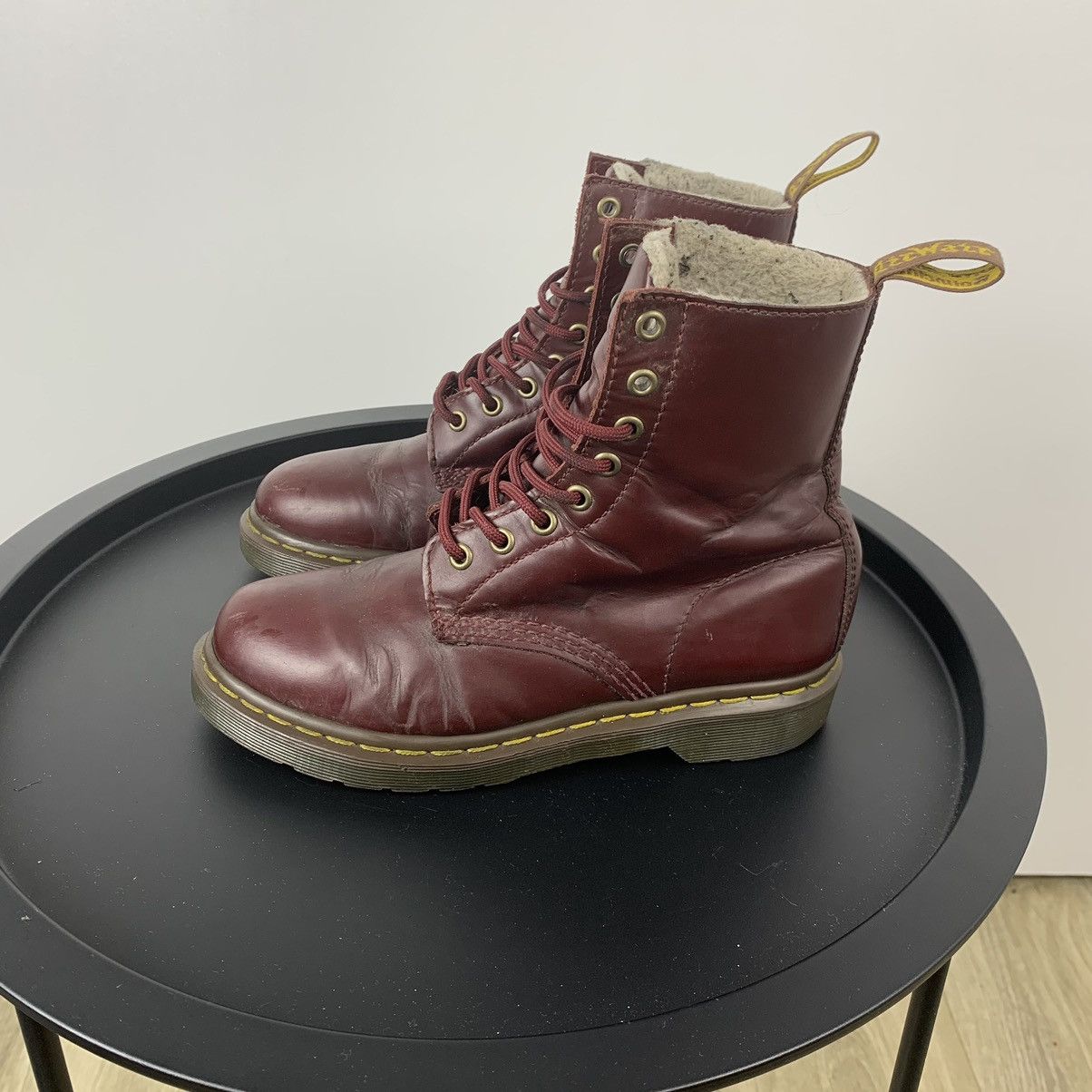 Dr. Martens Vintage Dr. Martens 1460 Serena Boots EU 38 Cherry Size US 7 / IT 37 - 1 Thumbnail