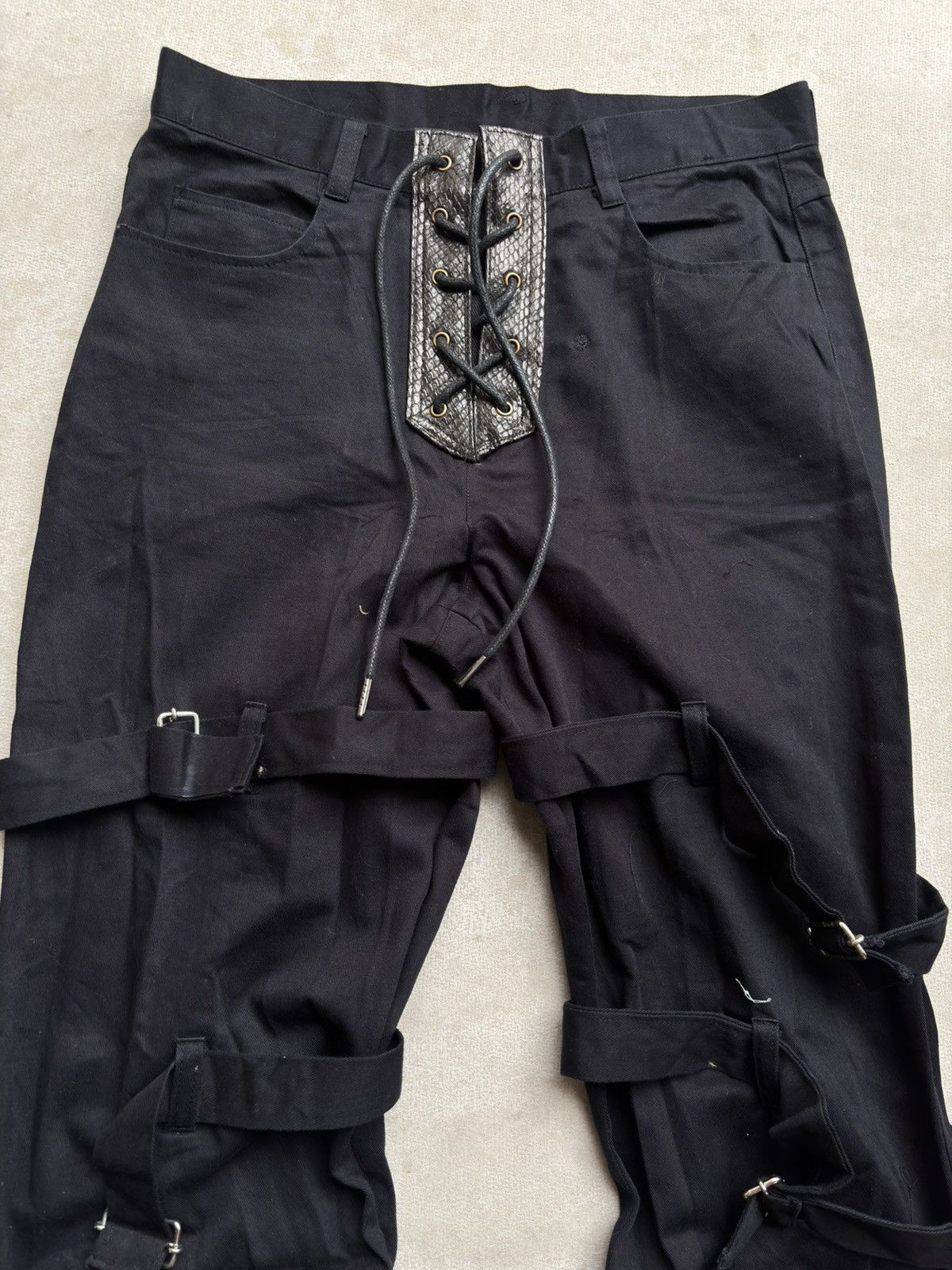 Japanese Brand GtLife phyton lace up pants Size US 28 / EU 44 - 2 Thumbnail