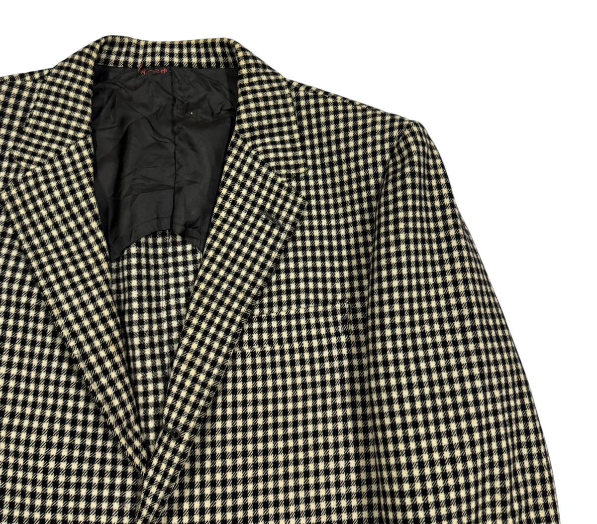 If Six Was Nine Vtg🔥Van Jac Checkedboard Blazers Coat Jacket Size 40S - 9 Thumbnail