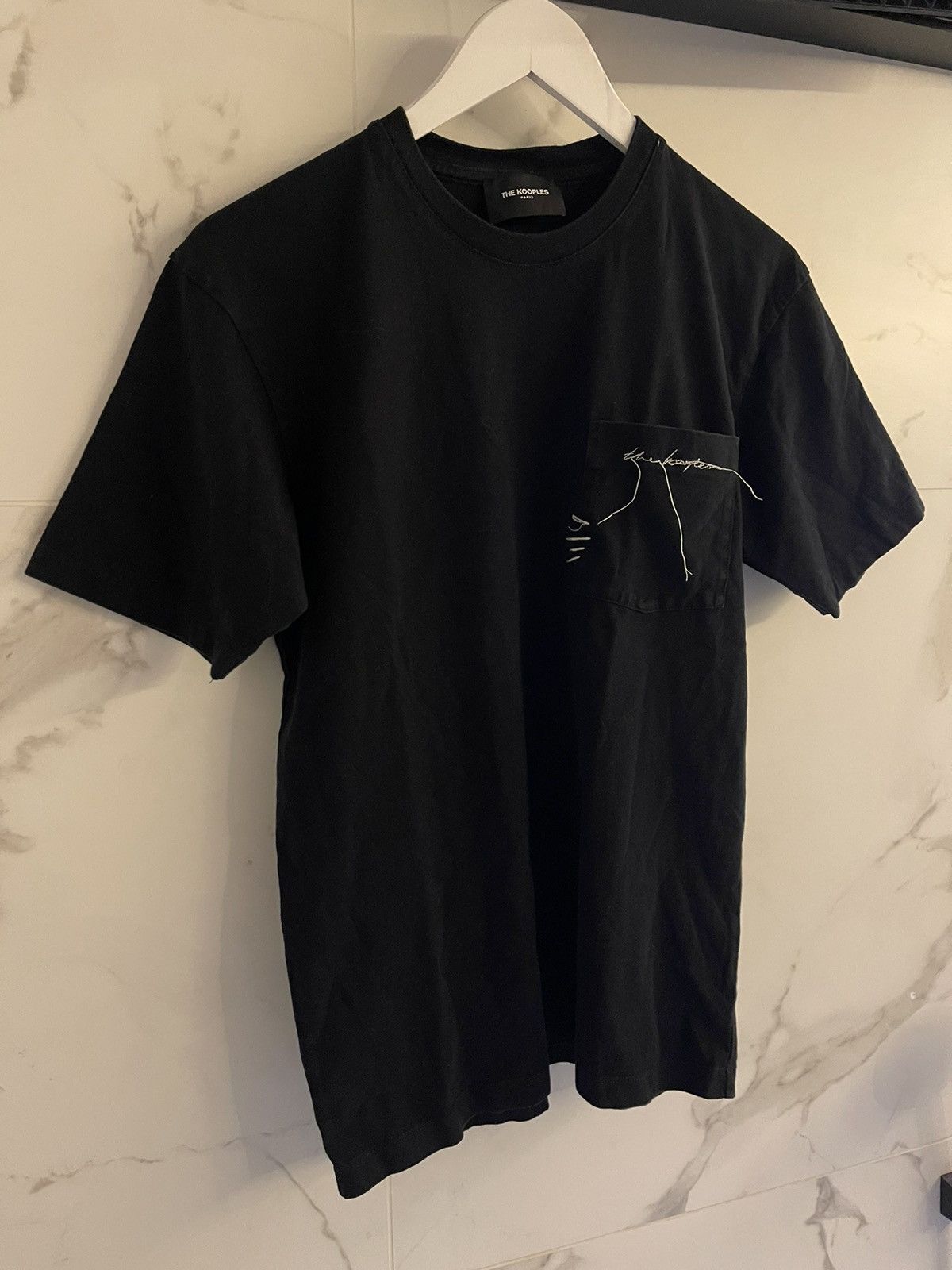 The Kooples The Kooples BLACK T-SHIRT IN COTTON WITH BREAST POCKET Size US S / EU 44-46 / 1 - 2 Thumbnail