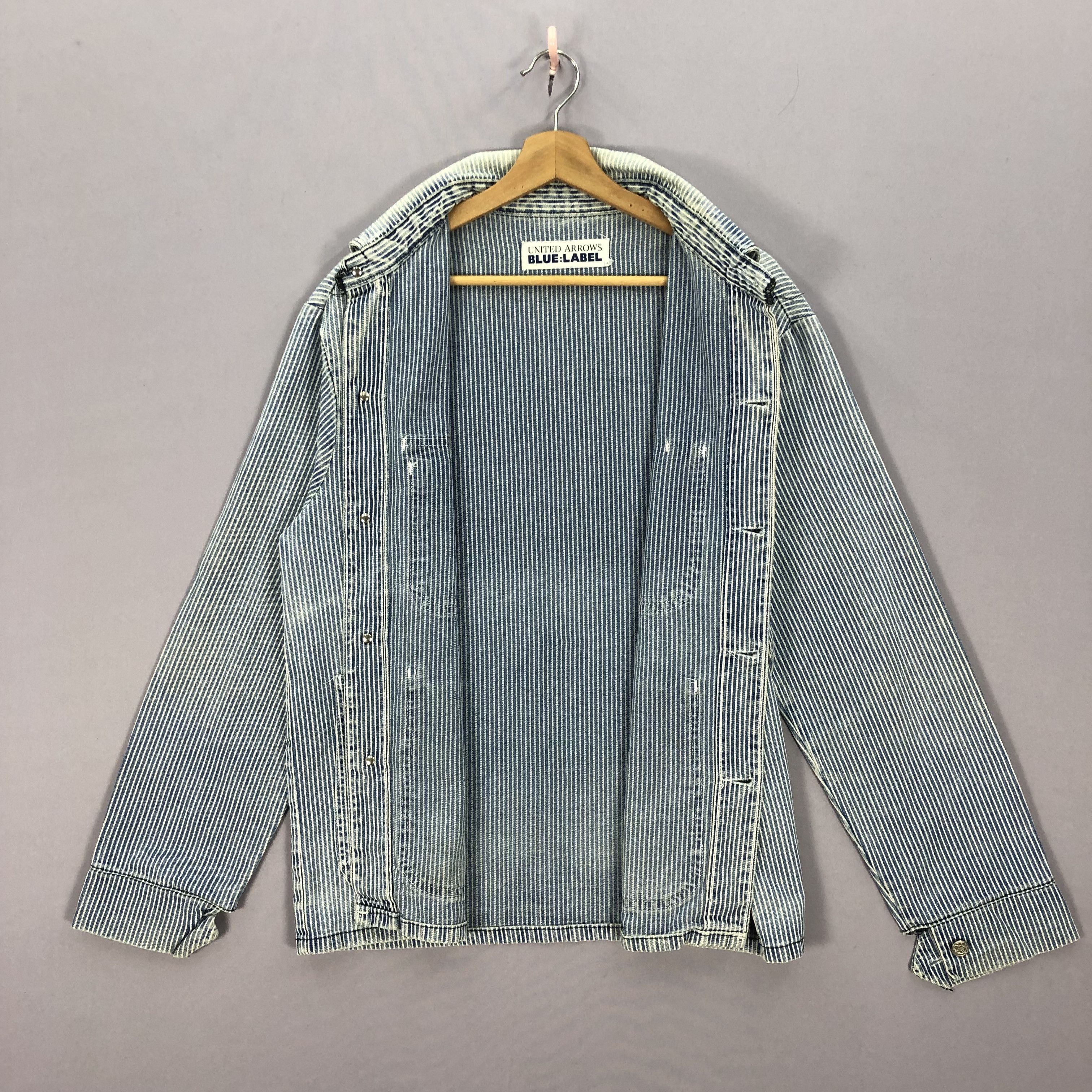 Vintage United Arrow Blue Label Hickory Worker Chore Jacket