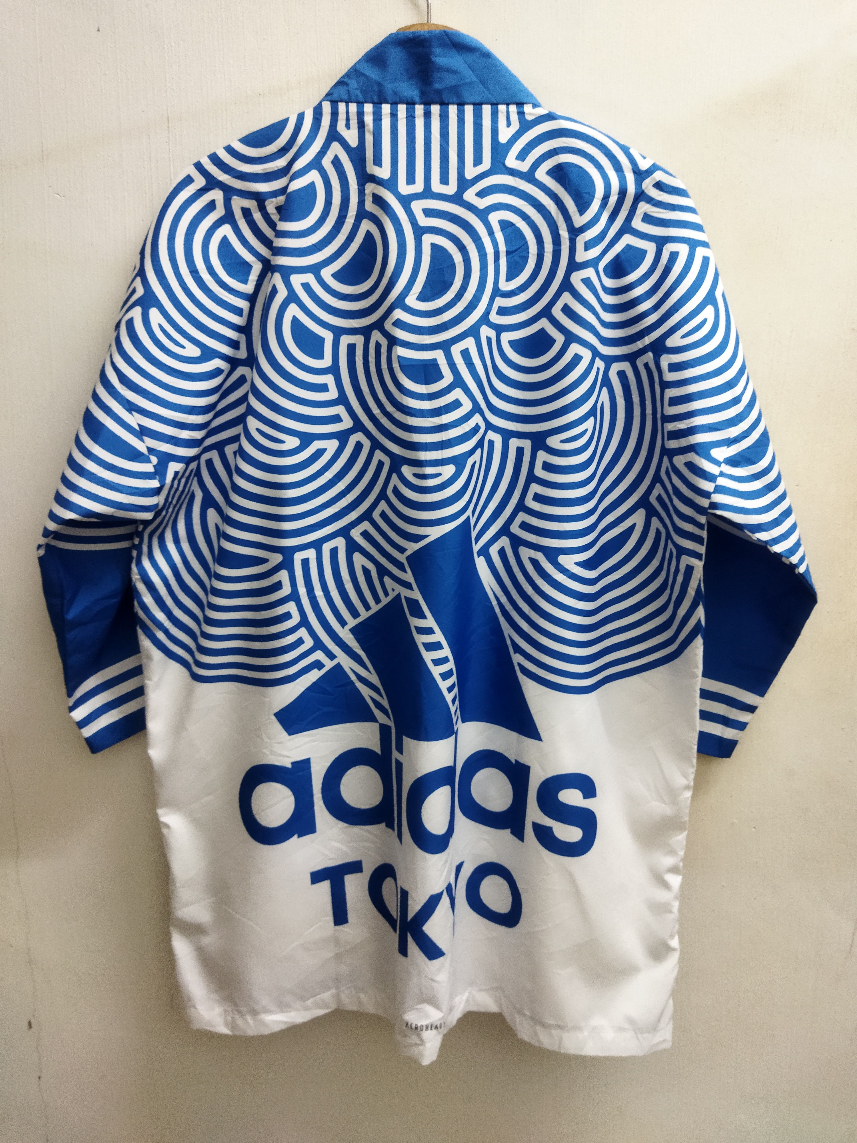 image of Adidas Kimono Tokyo Pack Happi Jacket in Blue, Men's (Size XL)