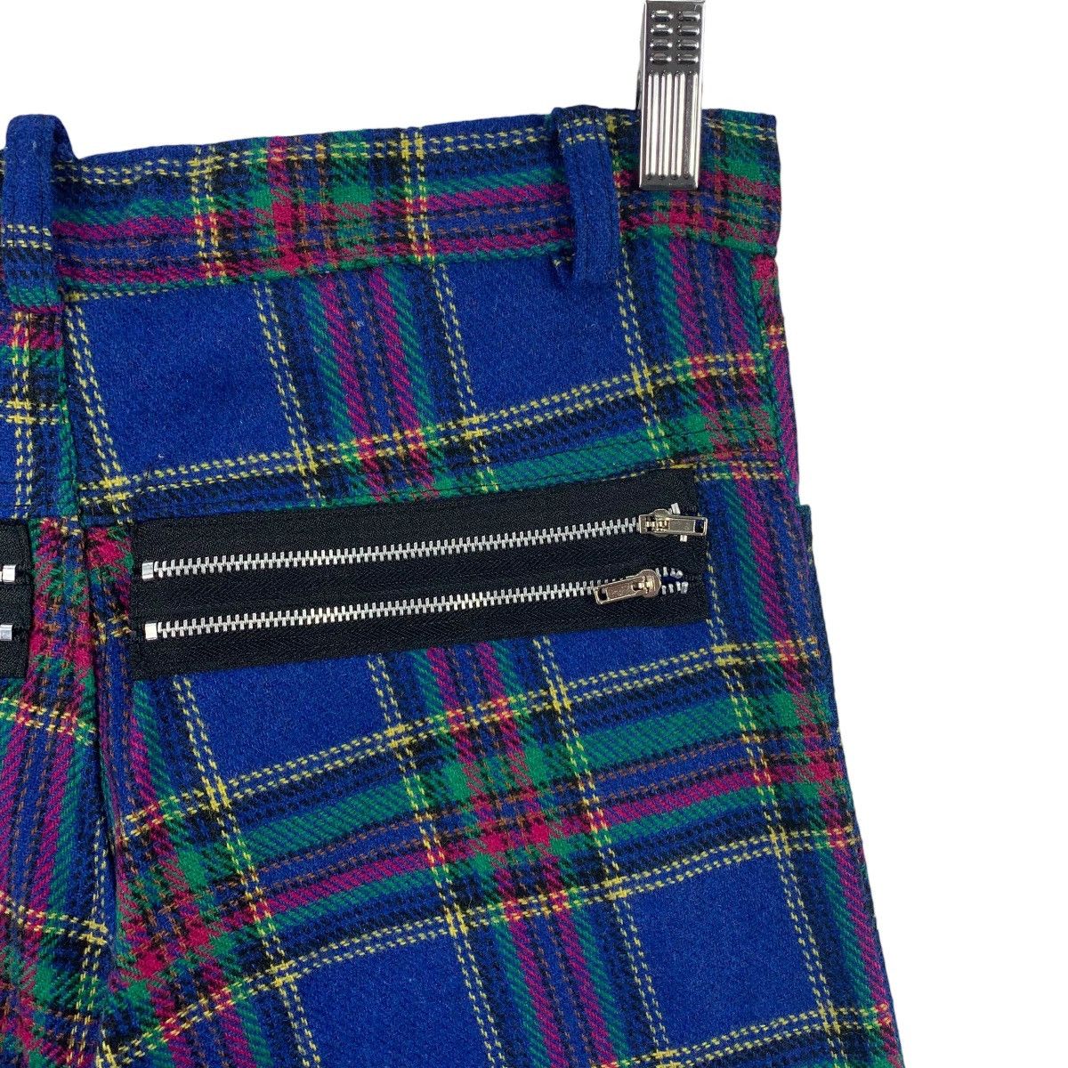 Seditionaries × Vintage Vintage TIGER OF LONDON blue tartan plaid zip bondage pants Size US 29 - 17 Thumbnail
