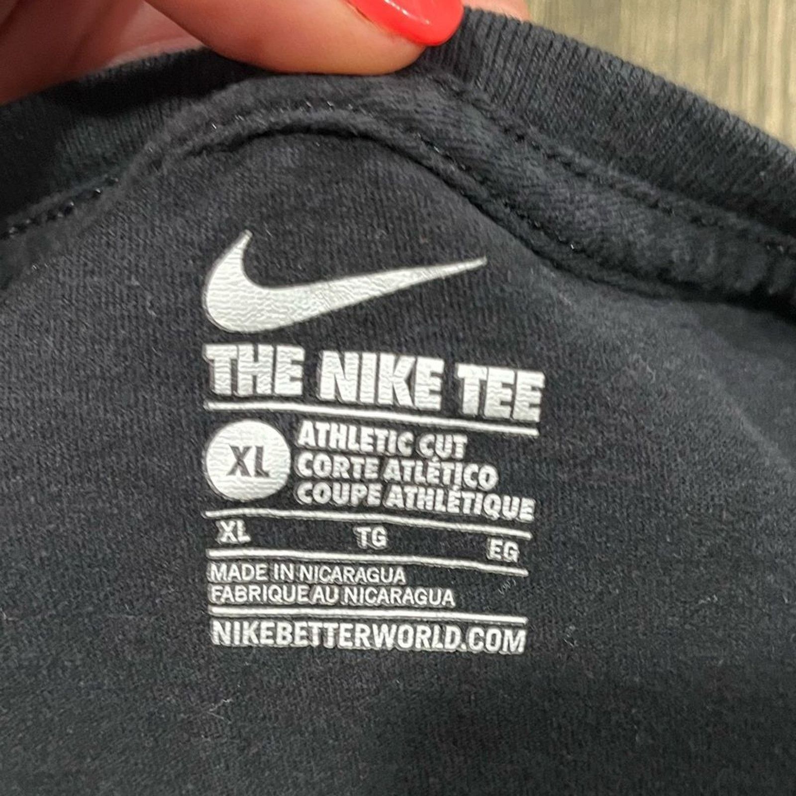 Nike Nike Womens T-Shirt Short Sleeve AIR Print Athletic Size XL Size XL / US 12-14 / IT 48-50 - 3 Thumbnail