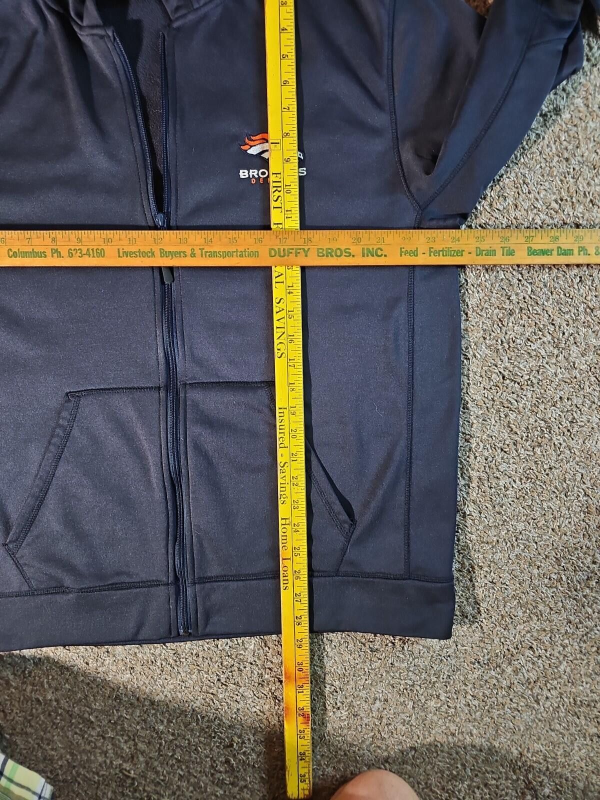 Dunbrooke Dunbrooke L Denver Broncos Fullzip Hoodie Size ONE SIZE - 4 Thumbnail