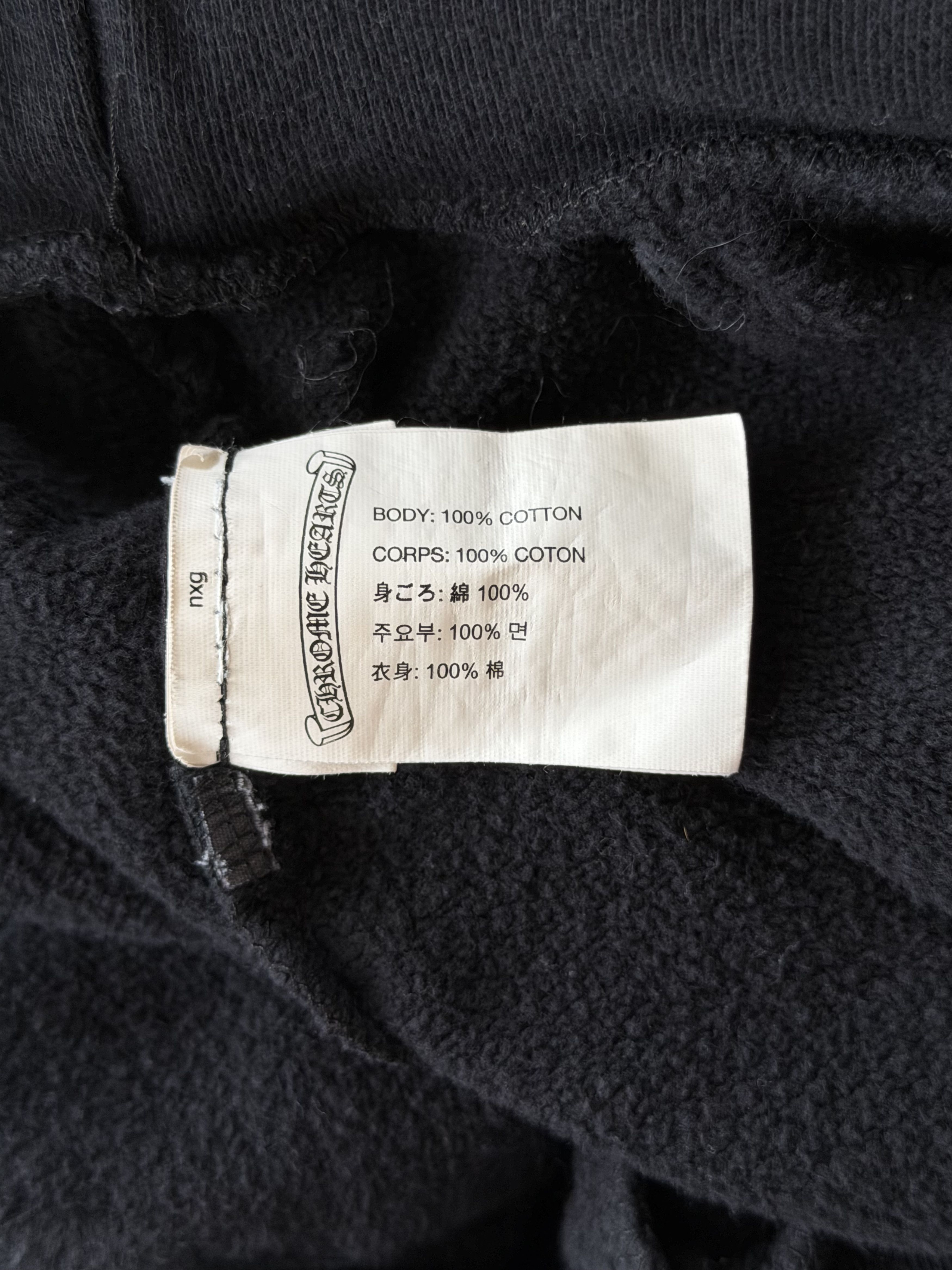 Chrome Hearts Chrome Hearts Black & White Script Logo Hoodie Size US S / EU 44-46 / 1 - 4 Thumbnail