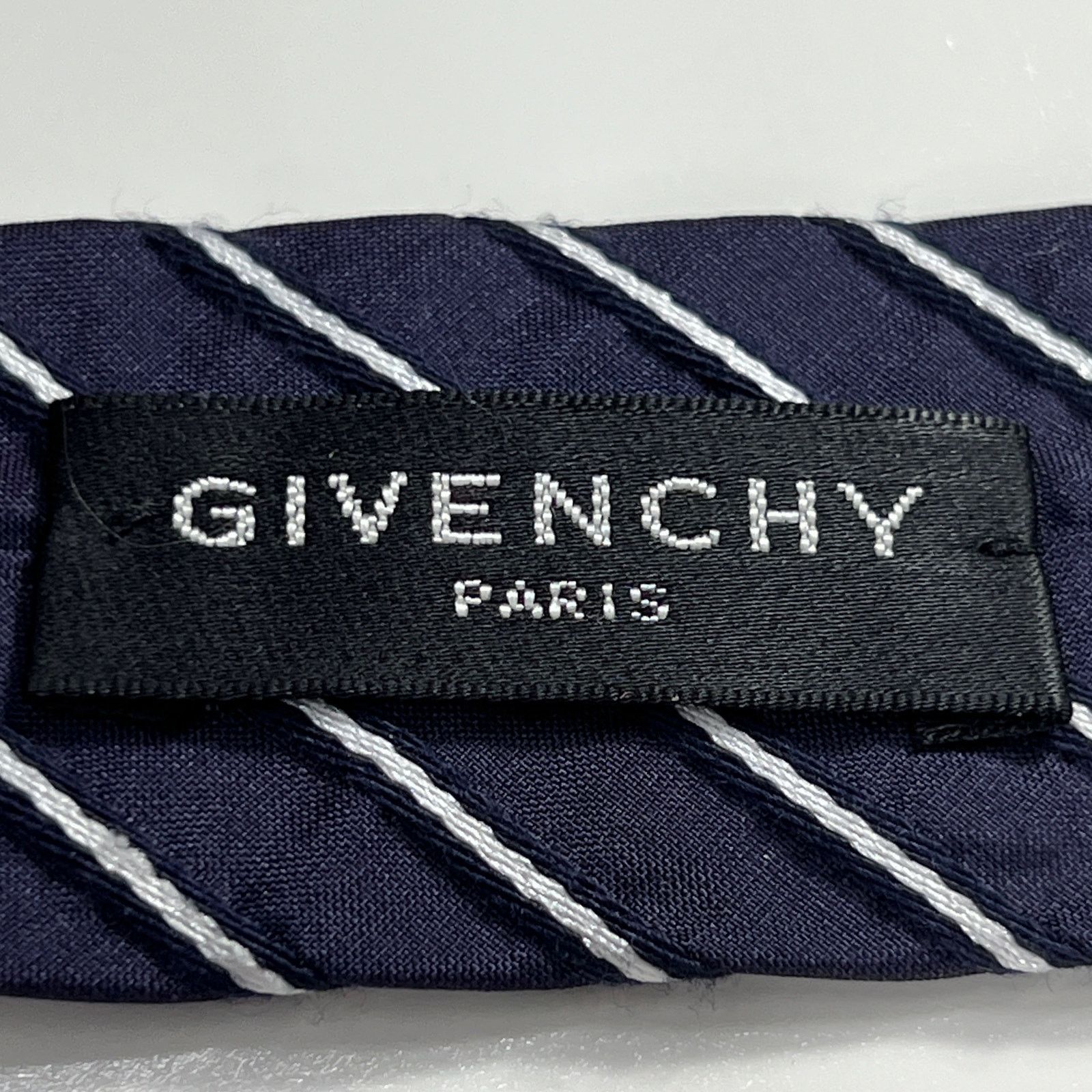 Givenchy Givenchy Paris Made In Italy Men's Tie Blue Silk Necktie Size ONE SIZE - 3 Thumbnail