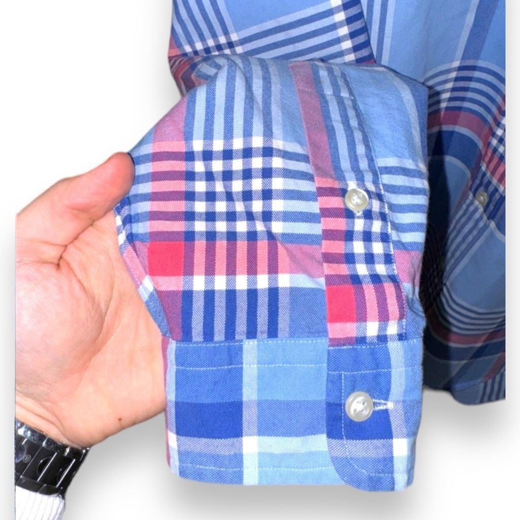Polo Ralph Lauren Blue Polo Ralph Lauren Flesh Pony Oxford Button Down Shirt M Size US M / EU 48-50 / 2 - 5 Thumbnail
