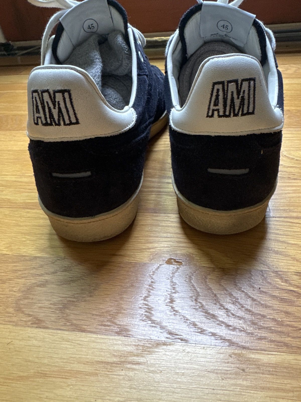 AMI AMI Blue Suede Sneakers US 12 Size US 12 / EU 45 - 2 Thumbnail
