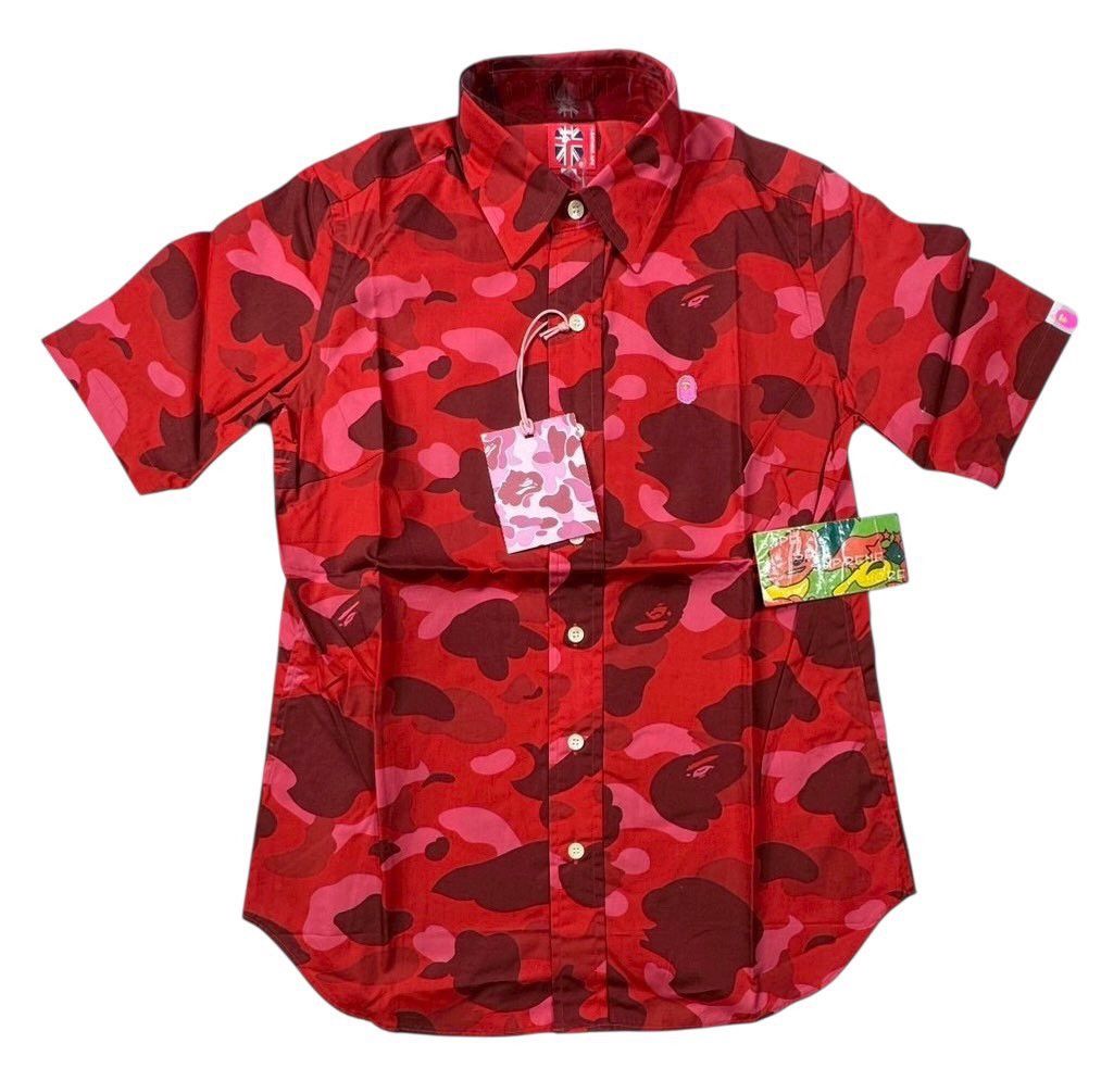 Bape BAPE APE RED CAMO shirts Size ONE SIZE - 1 Thumbnail