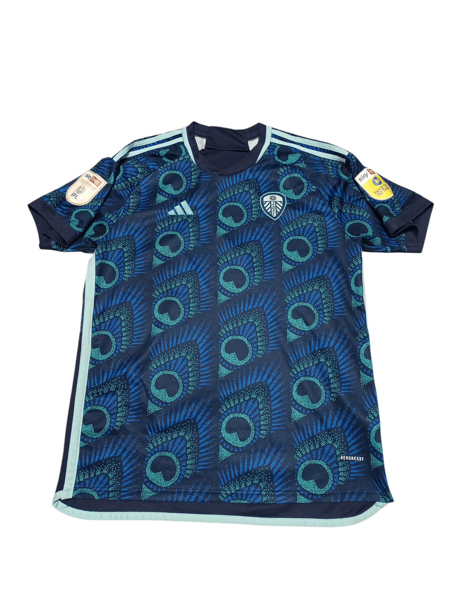 Adidas LEEDS UNITED FIRE ADIDAS BLOKECORE SOCCER JERSEY FOOTBALL Size US XL / EU 56 / 4 - 1 Thumbnail