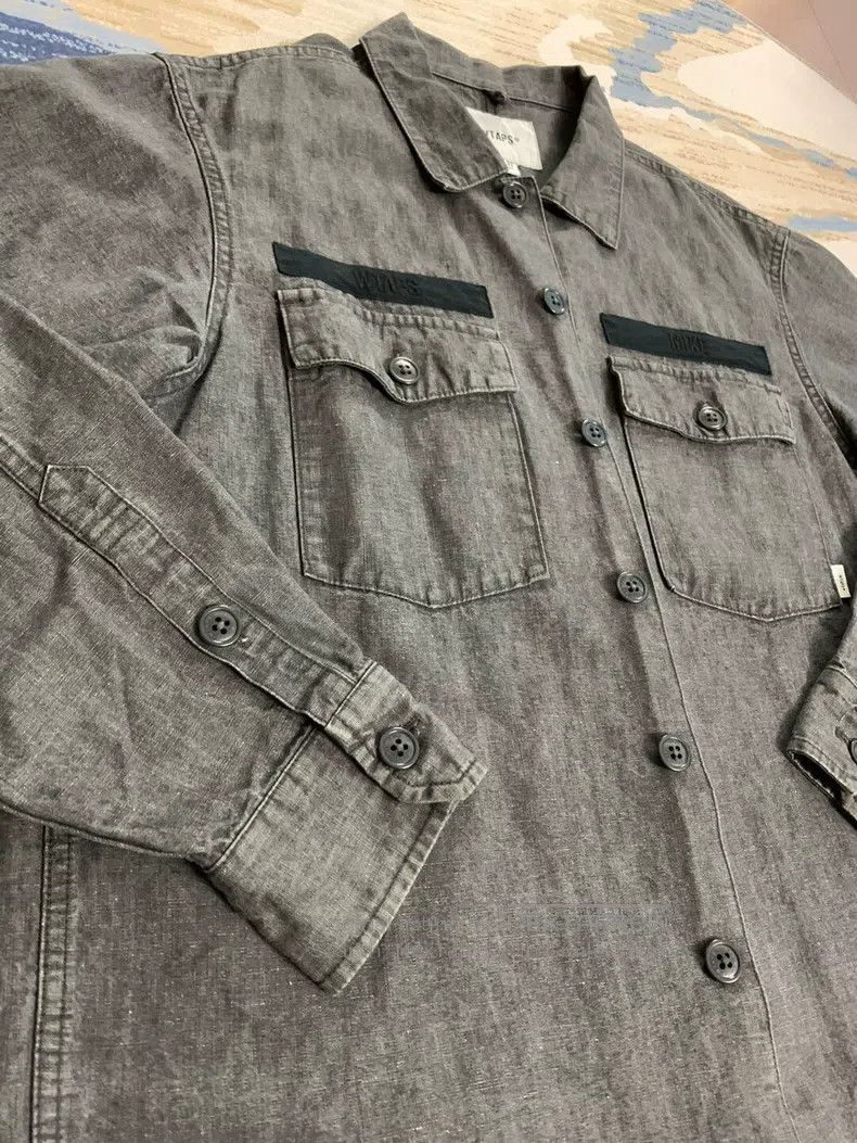 Wtaps Wtaps Dark gray two-pocket shirt Size US M / EU 48-50 / 2 - 5 Thumbnail