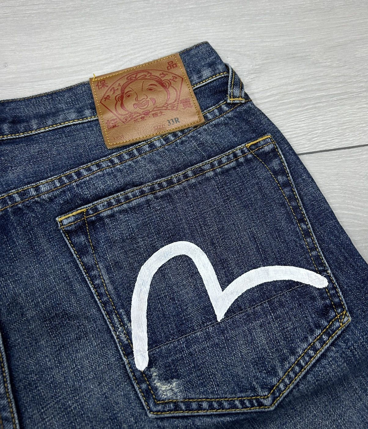 Japanese Brand × Vintage Evisu Vintage denim jeans size 33 Size US 33 - 5 Thumbnail