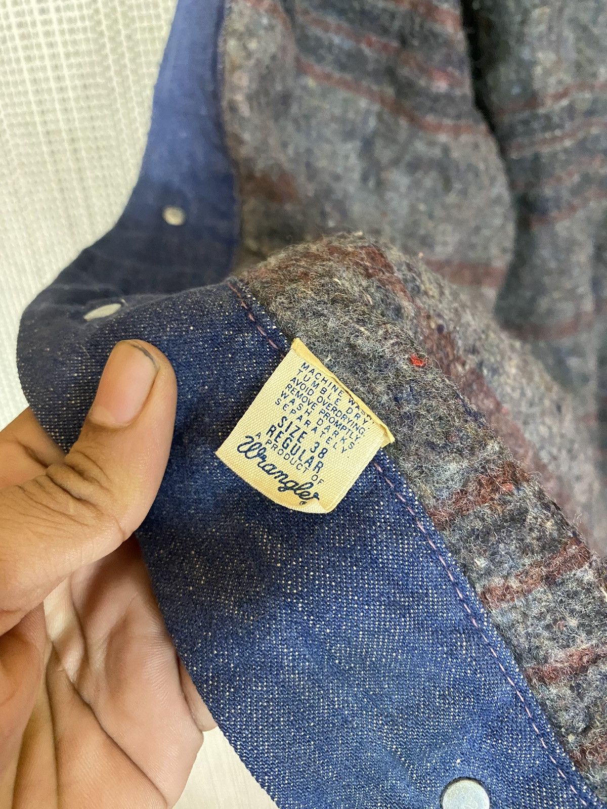 Vintage × Wrangler Vintage 70s wrangler chore jacket inside blanket Size US L / EU 52-54 / 3 - 8 Thumbnail