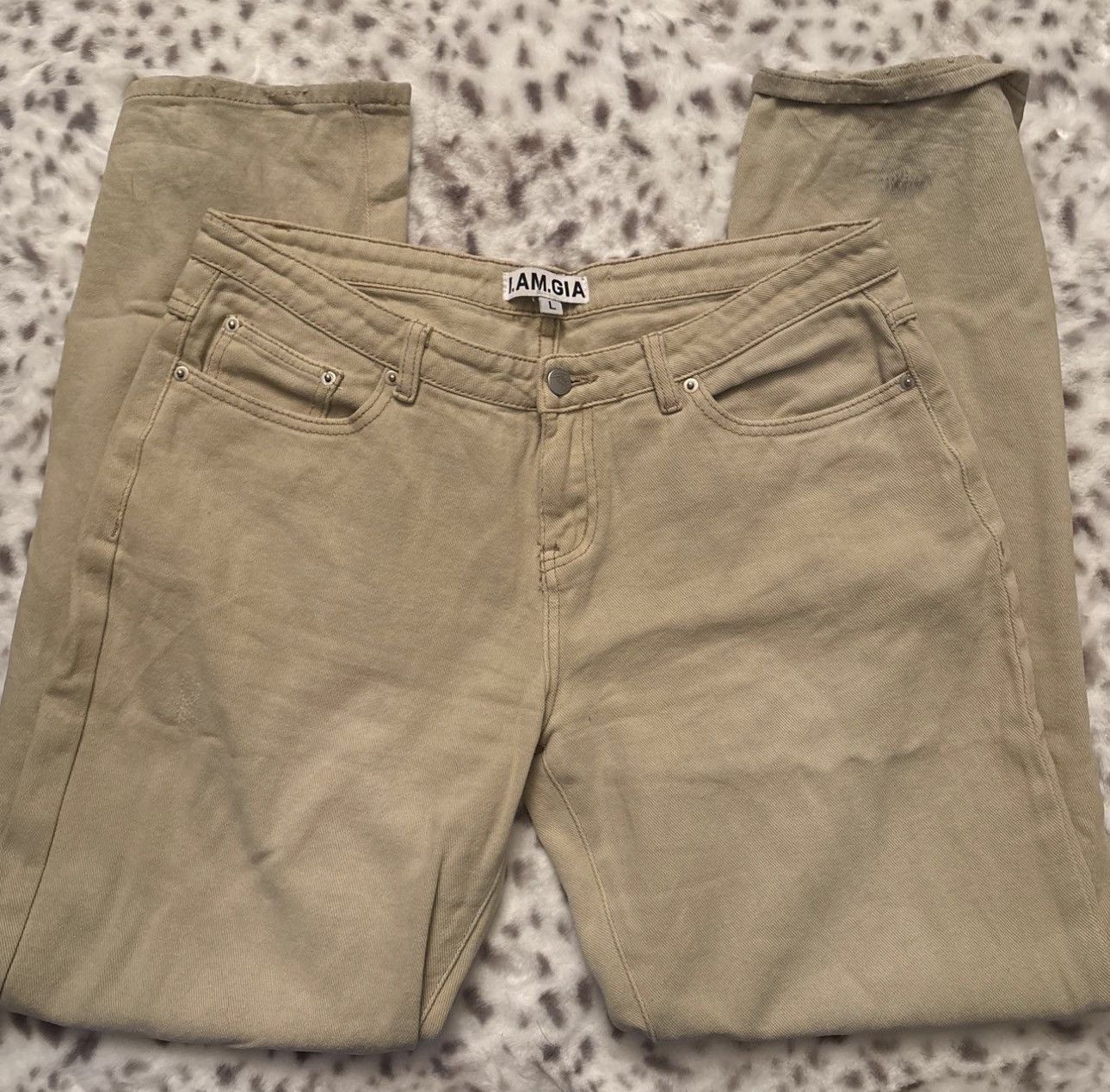 I.AM.GIA IAMGIA Tan Jean Size 30" / US 8 / IT 44 - 1 Thumbnail