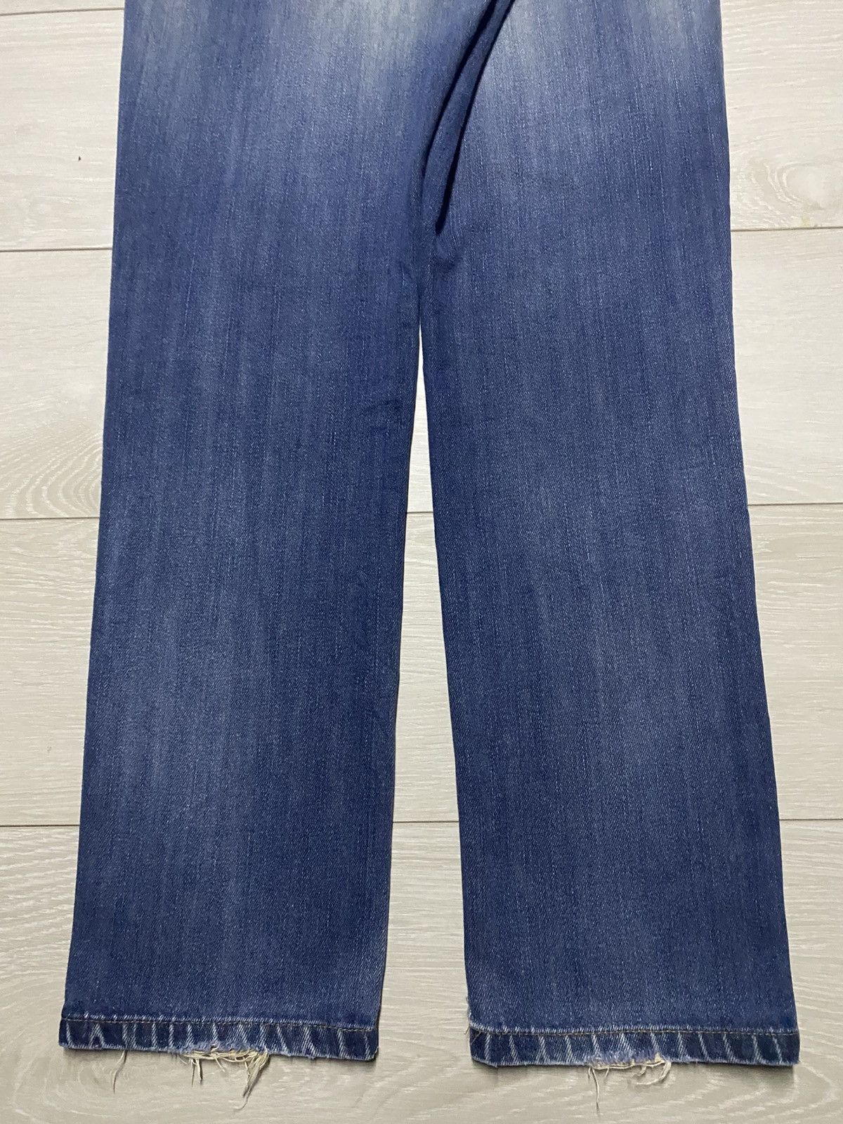 Edwin Vintage Edwin 503 Faded Wash Distressed Slim Fit Jeans Size US 32 / EU 48 - 6 Thumbnail