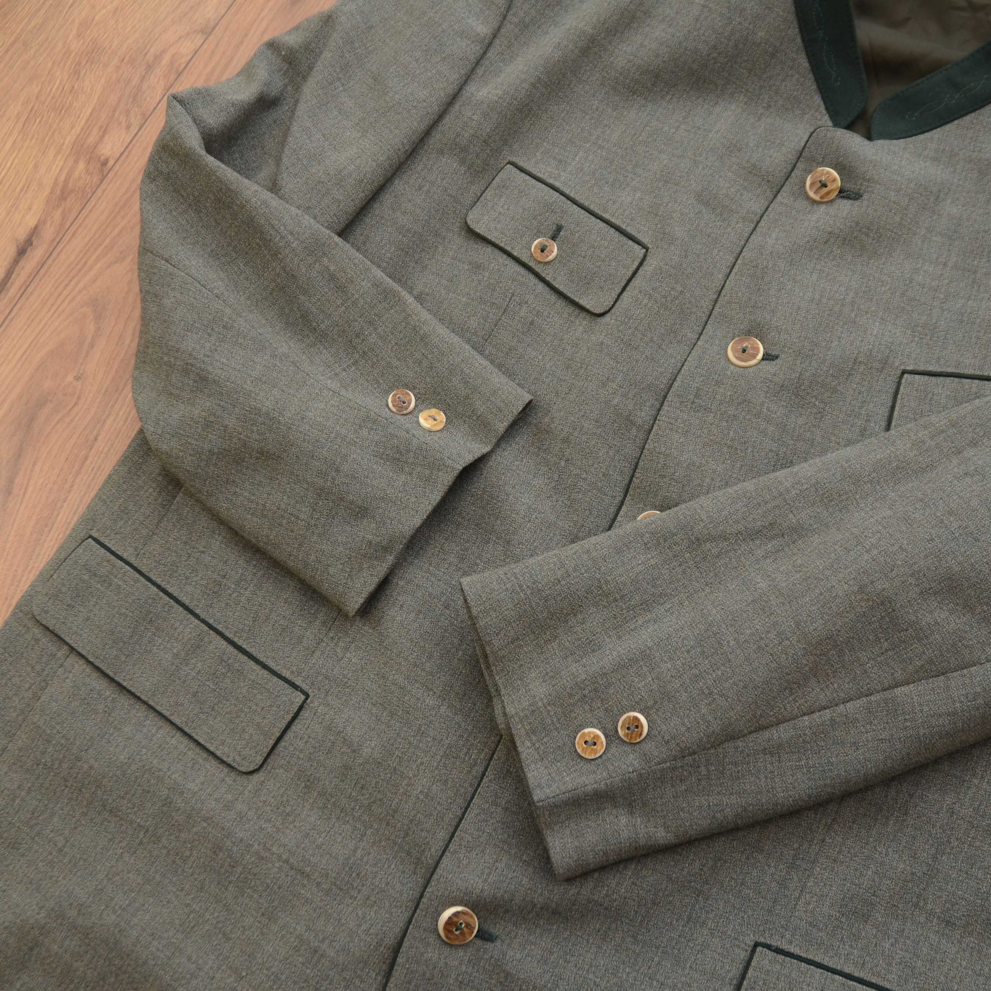 Vintage Vintage STEINBOCK Trachten Loden Hunting Blazer Traditional Size 50R - 6 Thumbnail
