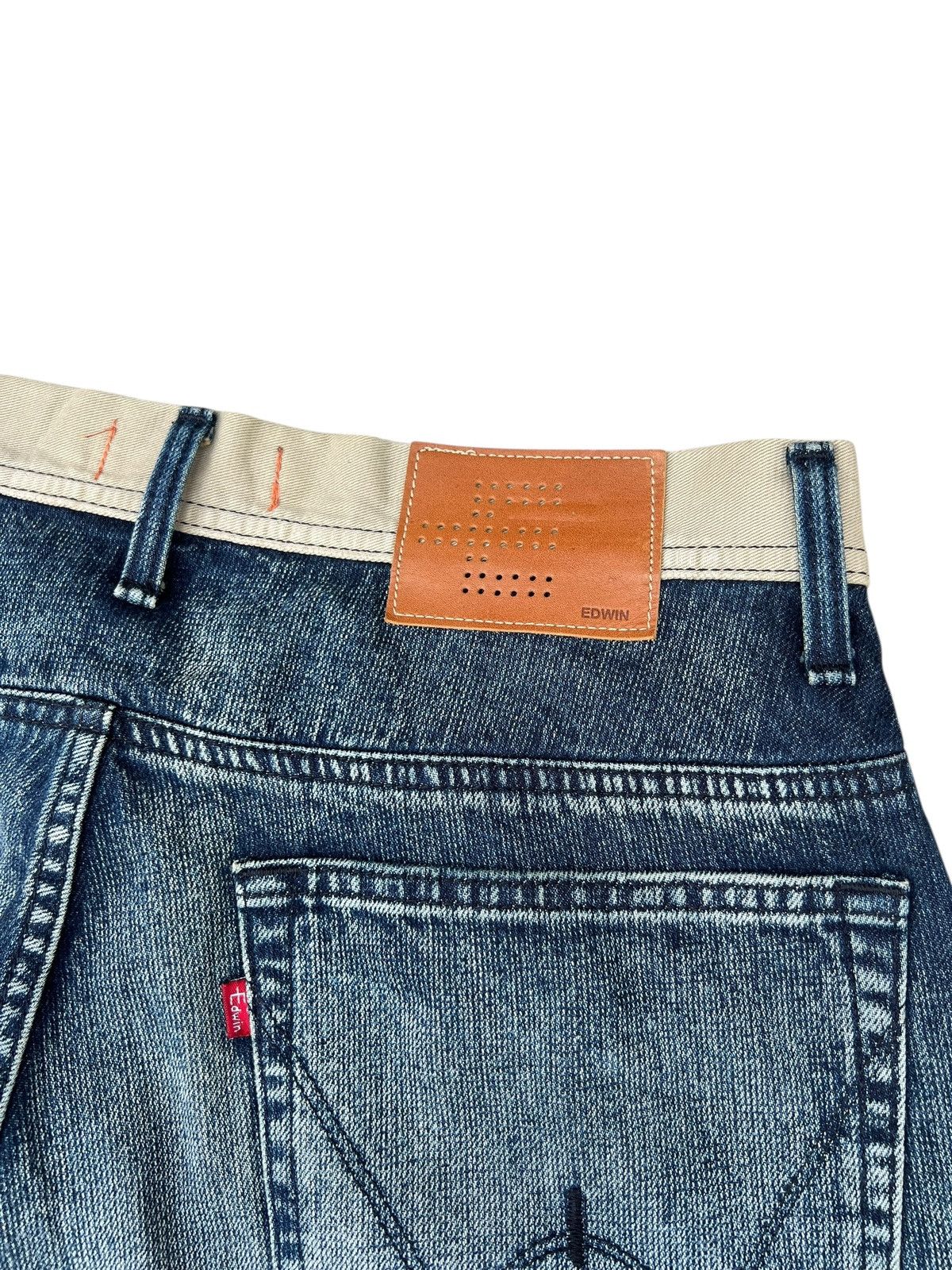 Edwin 2000s Edwin E-Function Mud Wash Fade Denim Bootcut Jeans Size US 32 / EU 48 - 19 Thumbnail