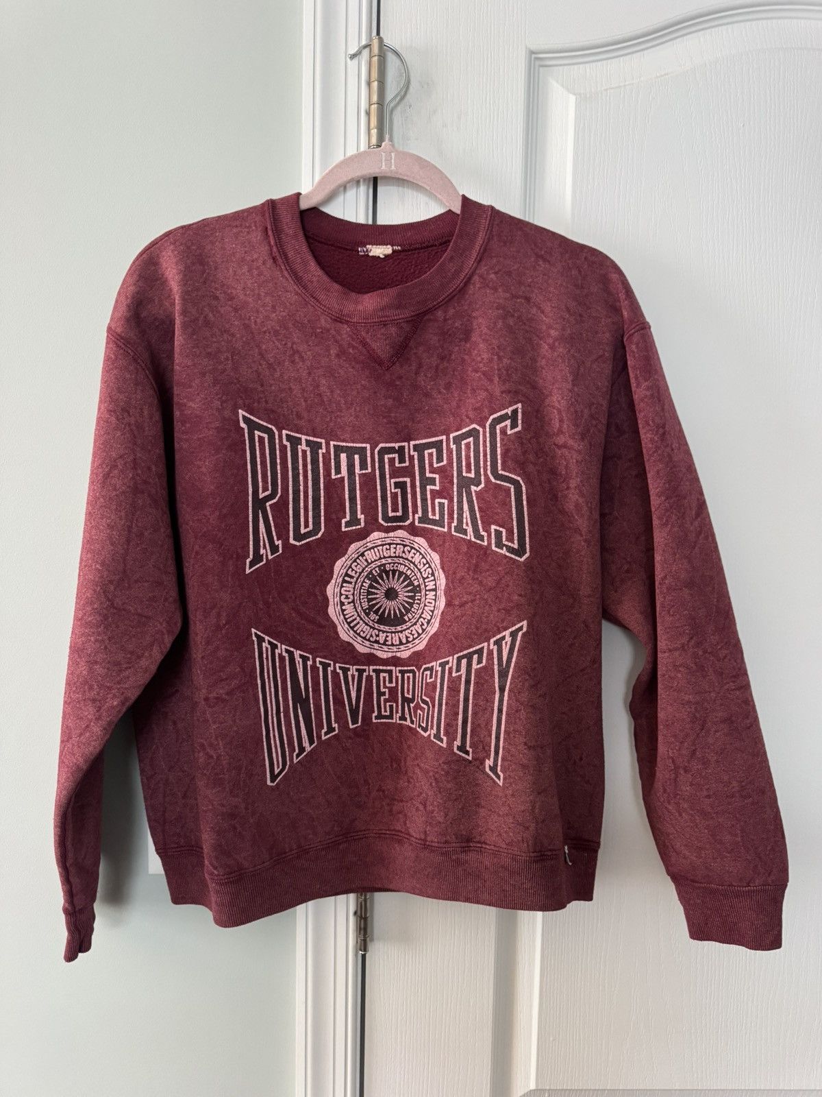 Russell Athletic Vtg 90s Rutgers University Russell Athletic Crewneck Fade Size US XL / EU 56 / 4 - 9 Thumbnail