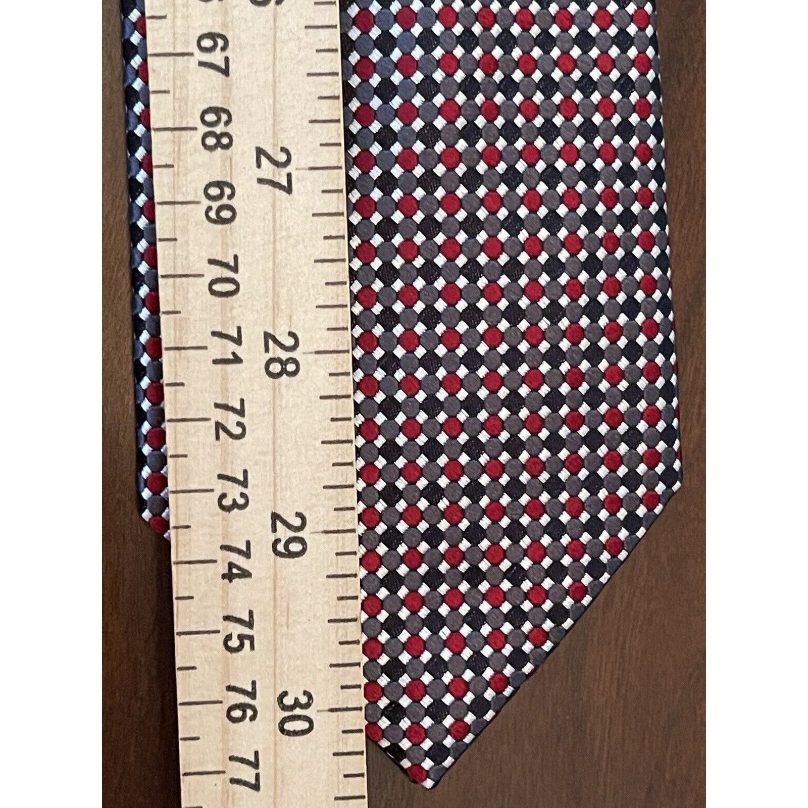 Pronto Uomo Pronto Uomo Couture Red Gray Hand Made Silk Made In China Size ONE SIZE - 5 Thumbnail