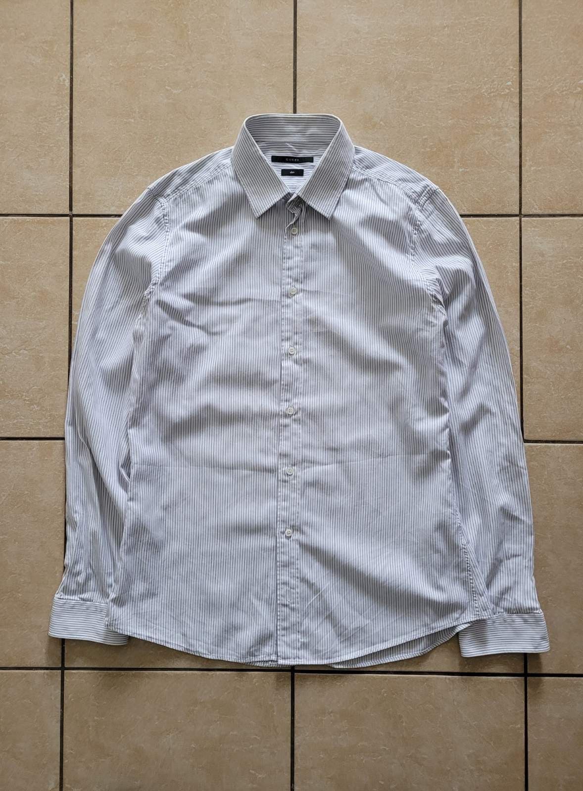 Gucci  Pointed Collar Striped Shirt