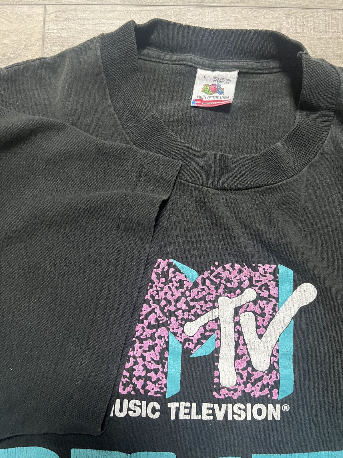 Mtv Vintage 90s South Beach MTV Music Remote Control Graphic Tee Size US L / EU 52-54 / 3 - 3 Thumbnail