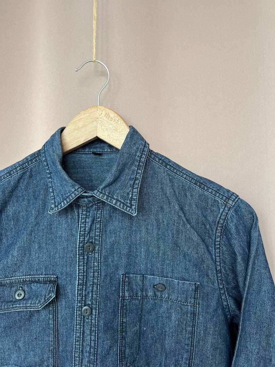 Muji Muji Japanese Denim Button Shirt Mens Size S Vintage Size US S / EU 44-46 / 1 - 6 Thumbnail