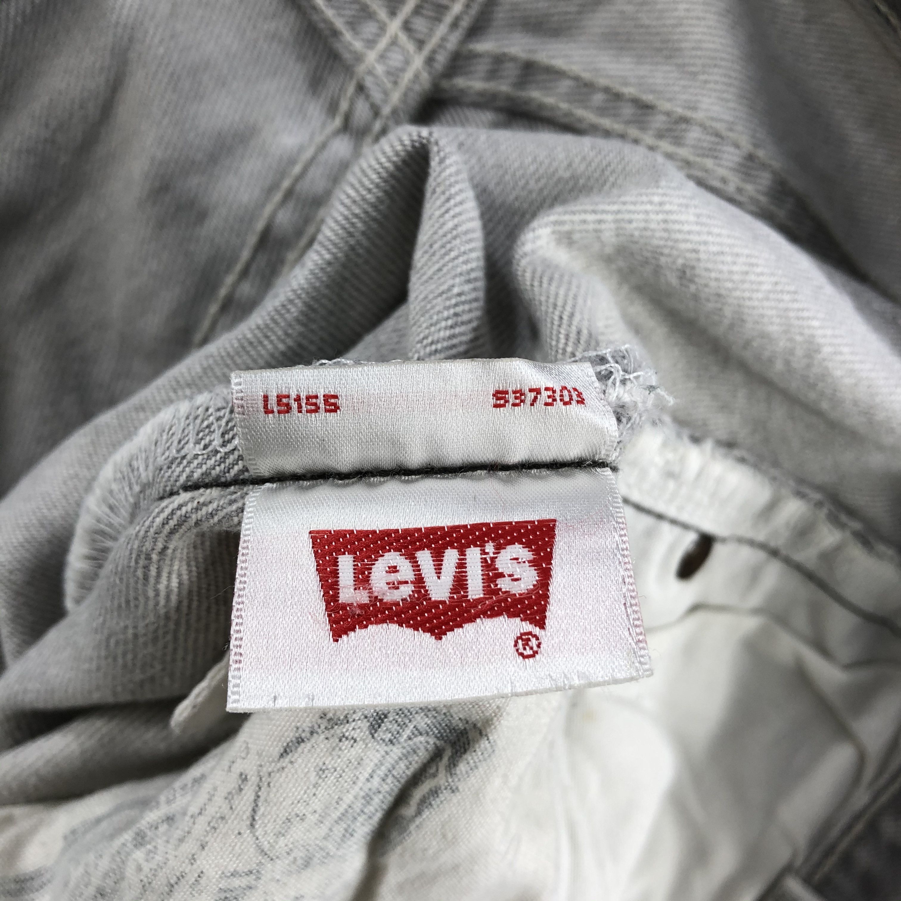 Levi's Vintage Ash Gray Levis 501 Jeans-JM2687 Size US 33 - 16 Thumbnail