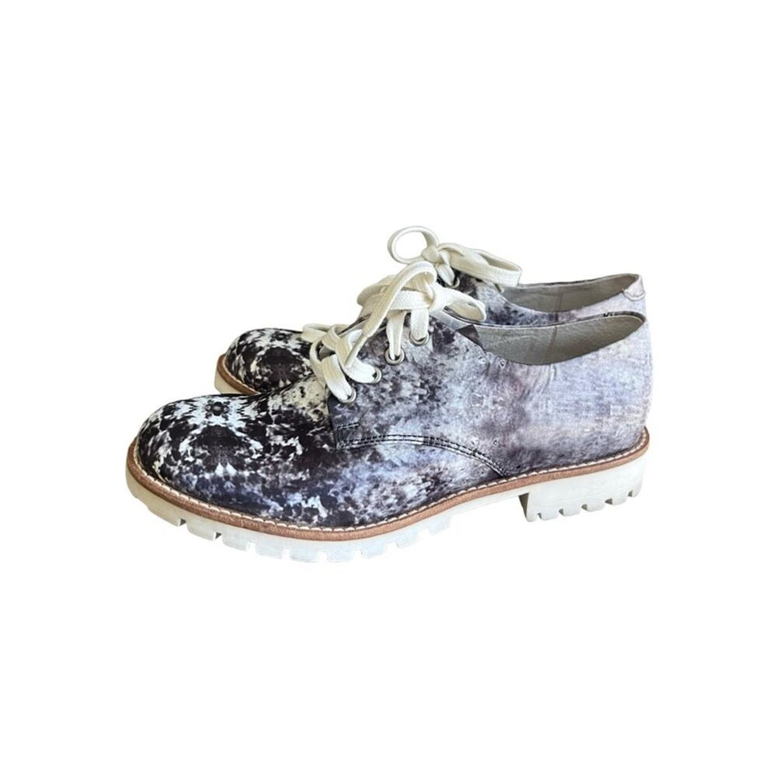 Bronx and Banco BRONX Womens Neon Trees Lace up Oxford Size US 8 / IT 38 - 3 Thumbnail