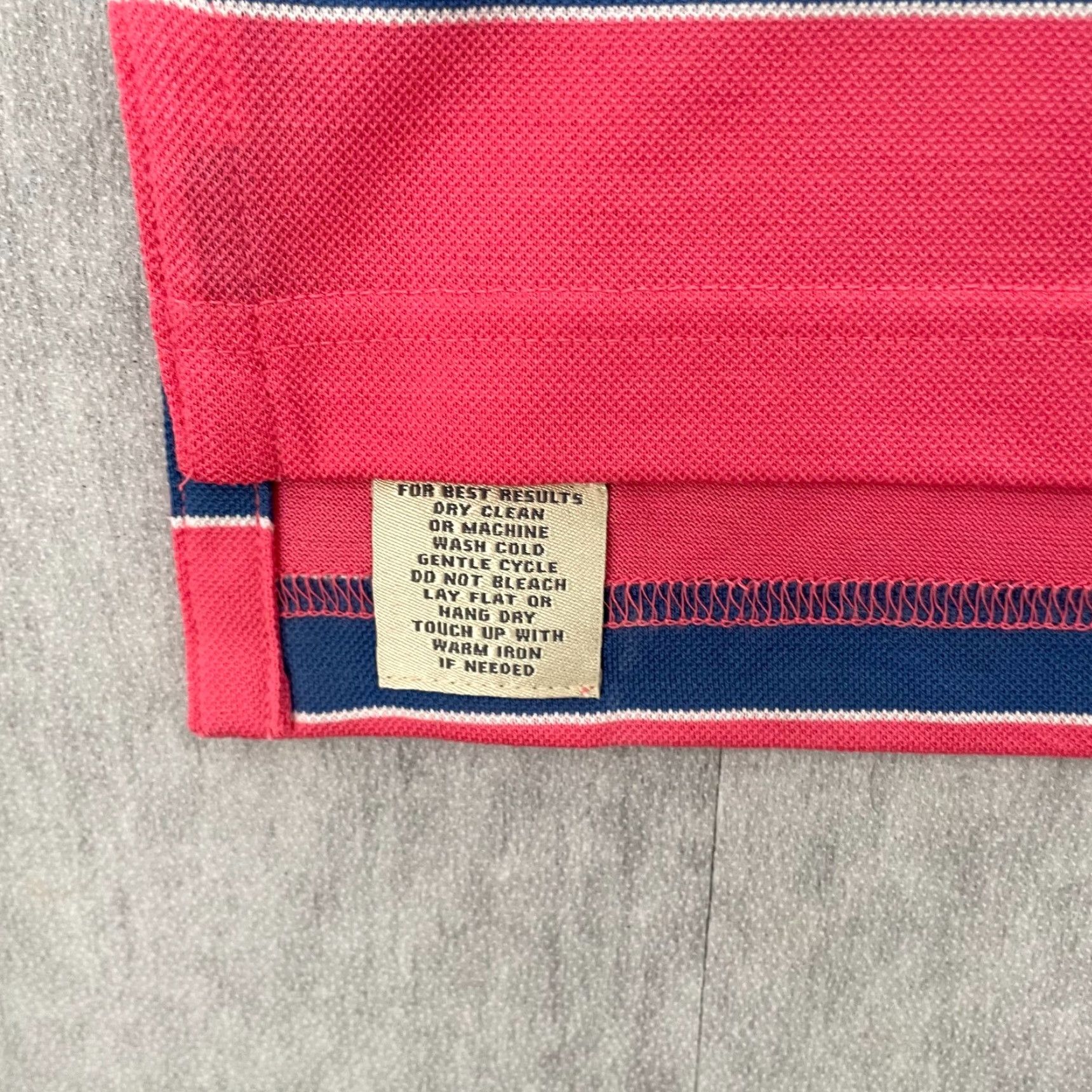 Peter Millar VINTAGE Peter Millar Polo Shirt Adult Large Pink Striped Sea Island Golf Mens L Size US L / EU 52-54 / 3 - 7 Thumbnail
