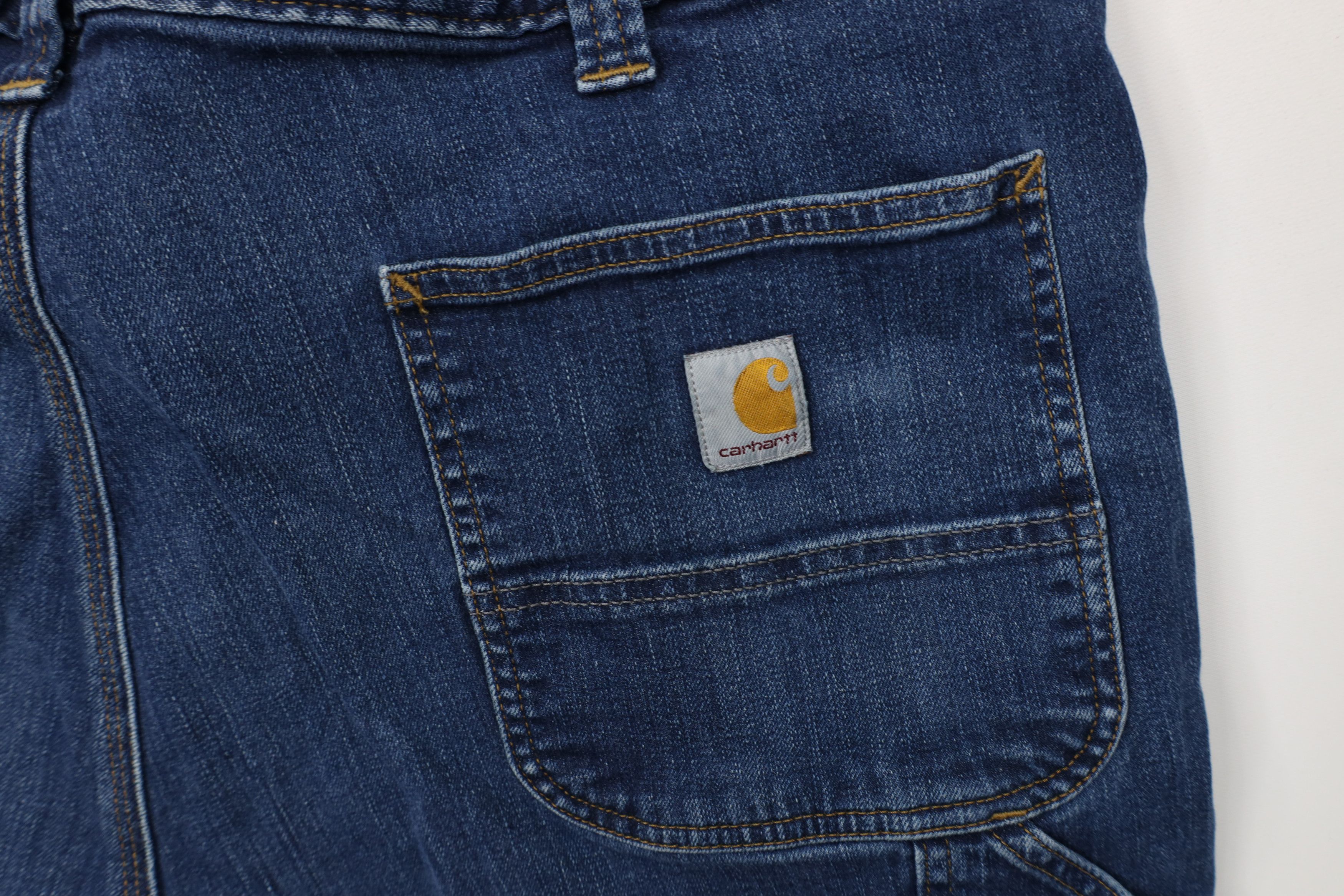 Carhartt Vintage Y2K Carhartt Relaxed Wide Leg Dungaree Denim Jeans Size US 42 / EU 58 - 13 Thumbnail