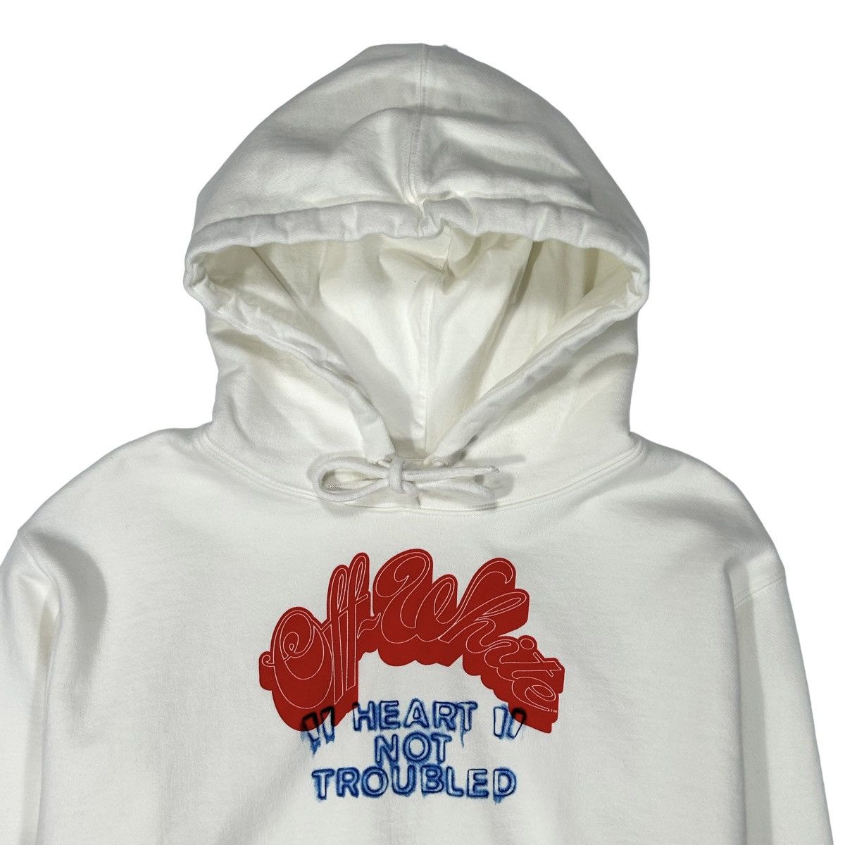 Off-White Cropped Graphic Print Hoodie Size M / US 6-8 / IT 42-44 - 3 Thumbnail